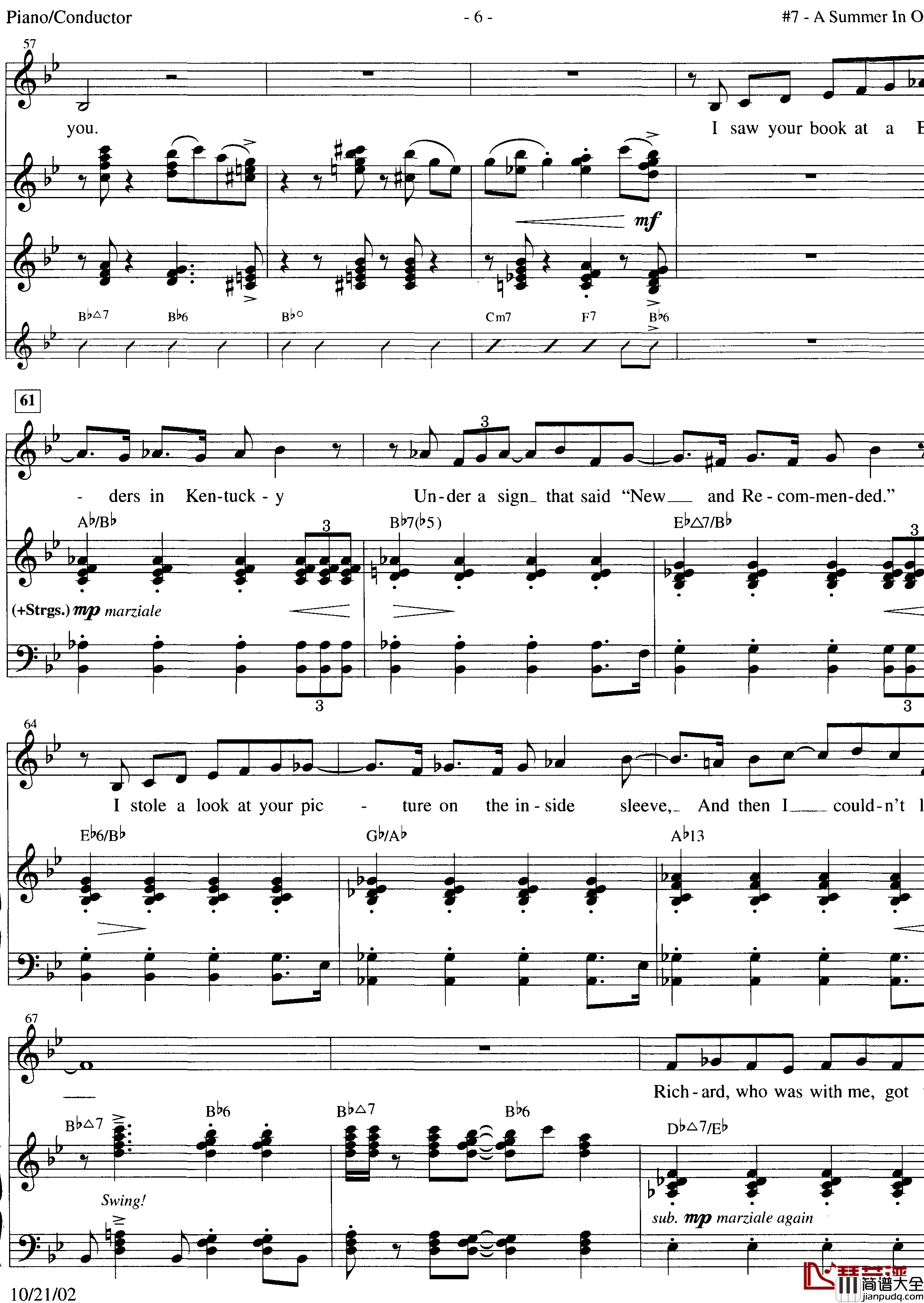 A_summer_in_Ohio钢琴谱_Anna_Kendrick