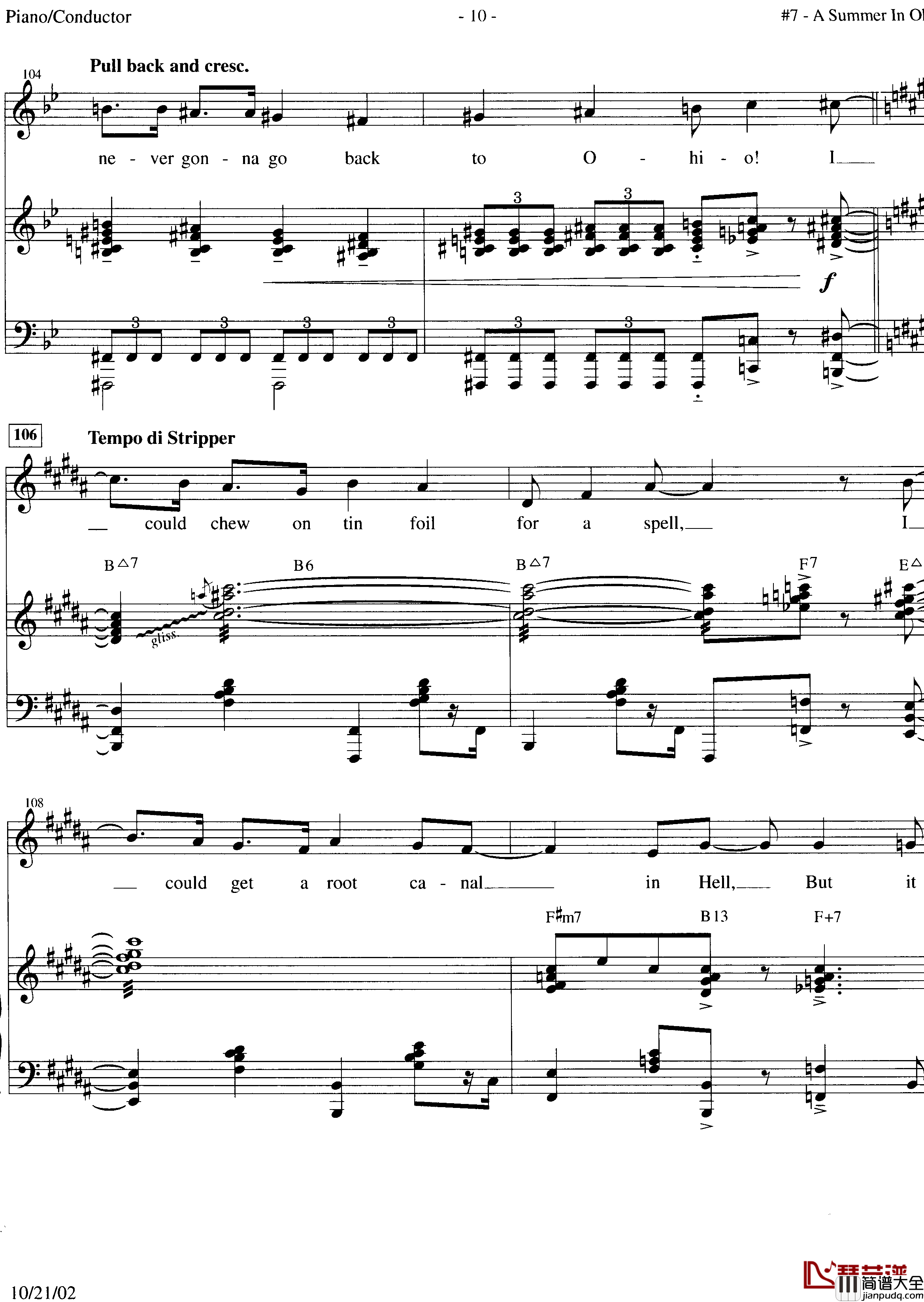 A_summer_in_Ohio钢琴谱_Anna_Kendrick