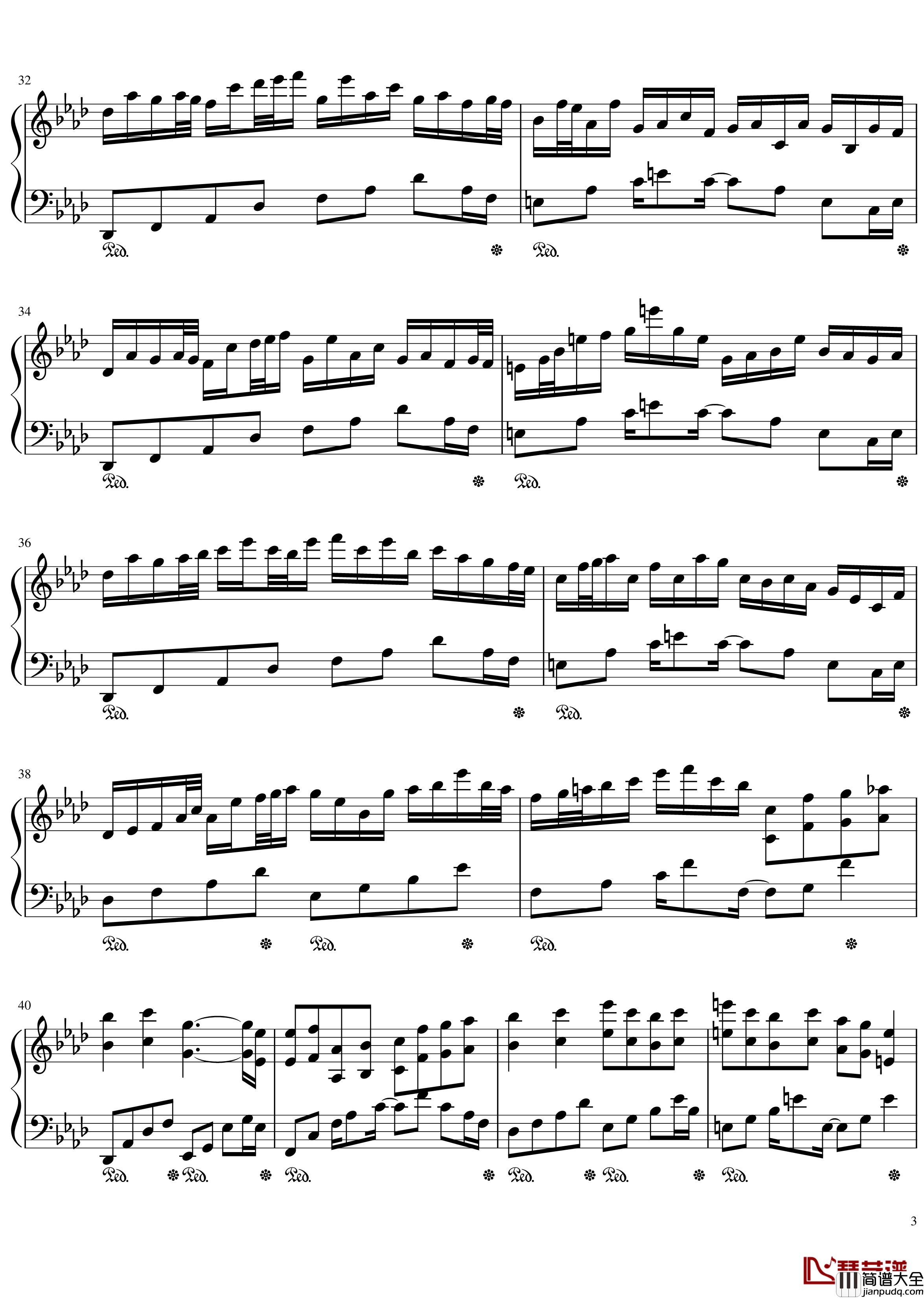 Plain_Asia钢琴谱_东方永夜抄_东方project