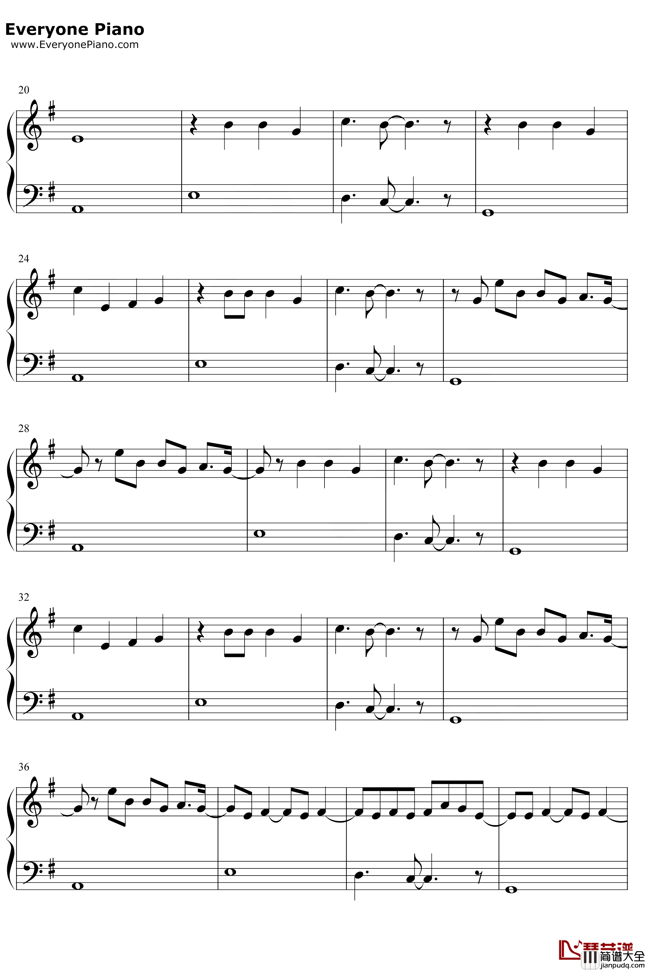 Shameless钢琴谱_Camila_Cabello_简单版