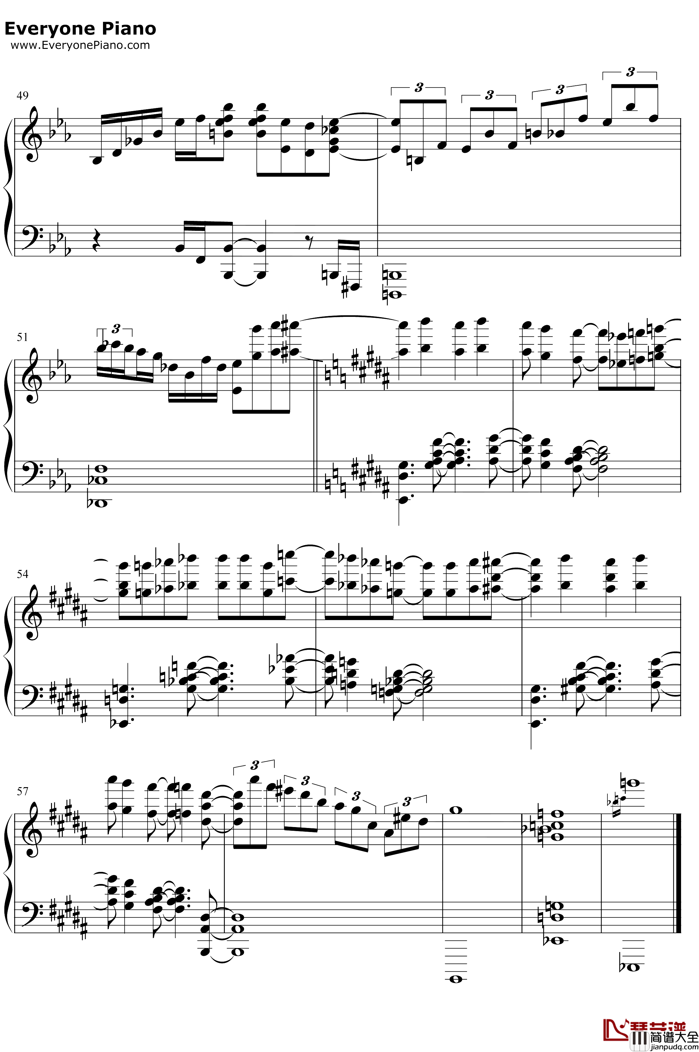 町かどタンジェント钢琴谱_小原好美鬼头明里_街角魔族OP