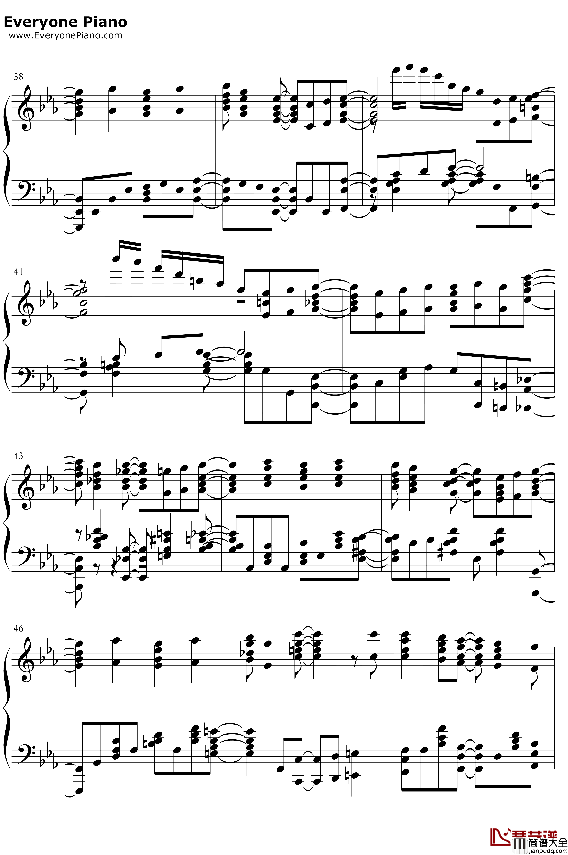 町かどタンジェント钢琴谱_小原好美鬼头明里_街角魔族OP