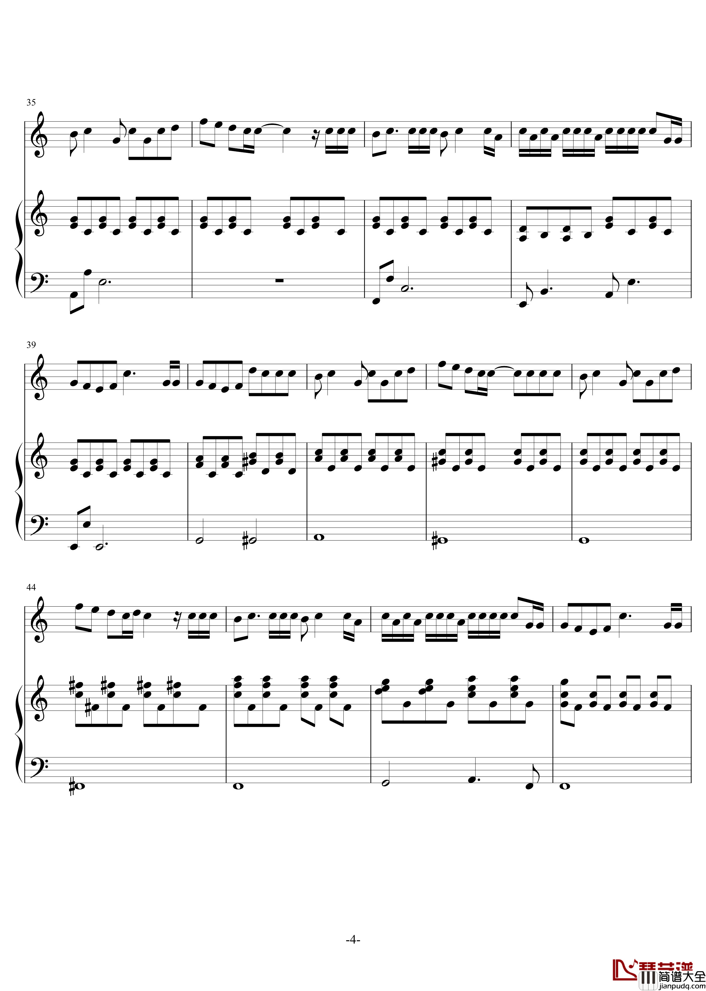 花钢琴谱_伴奏谱_片寄凉太