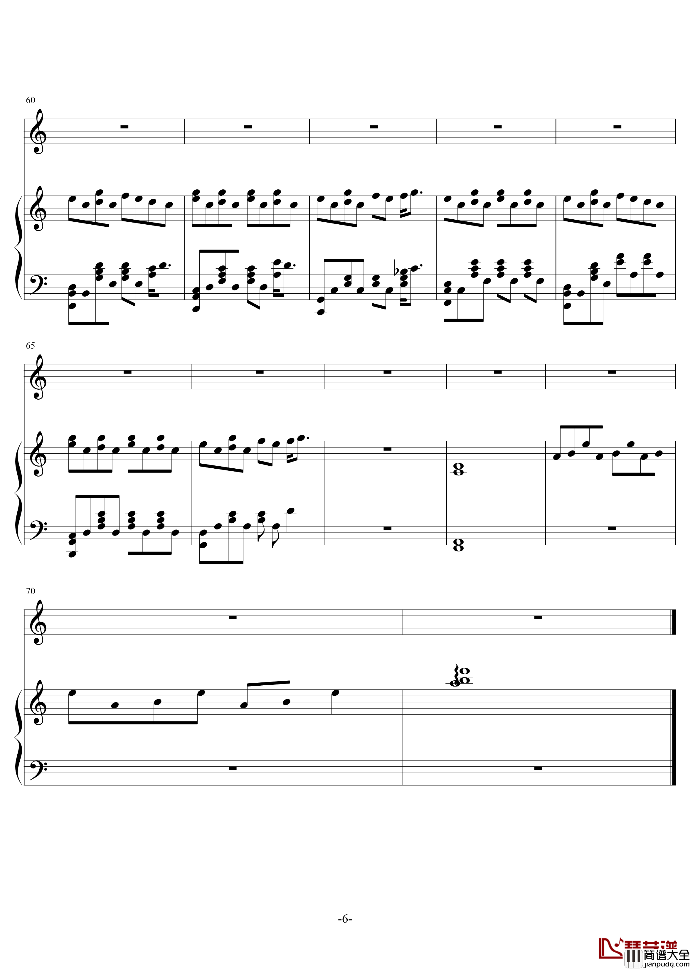 花钢琴谱_伴奏谱_片寄凉太