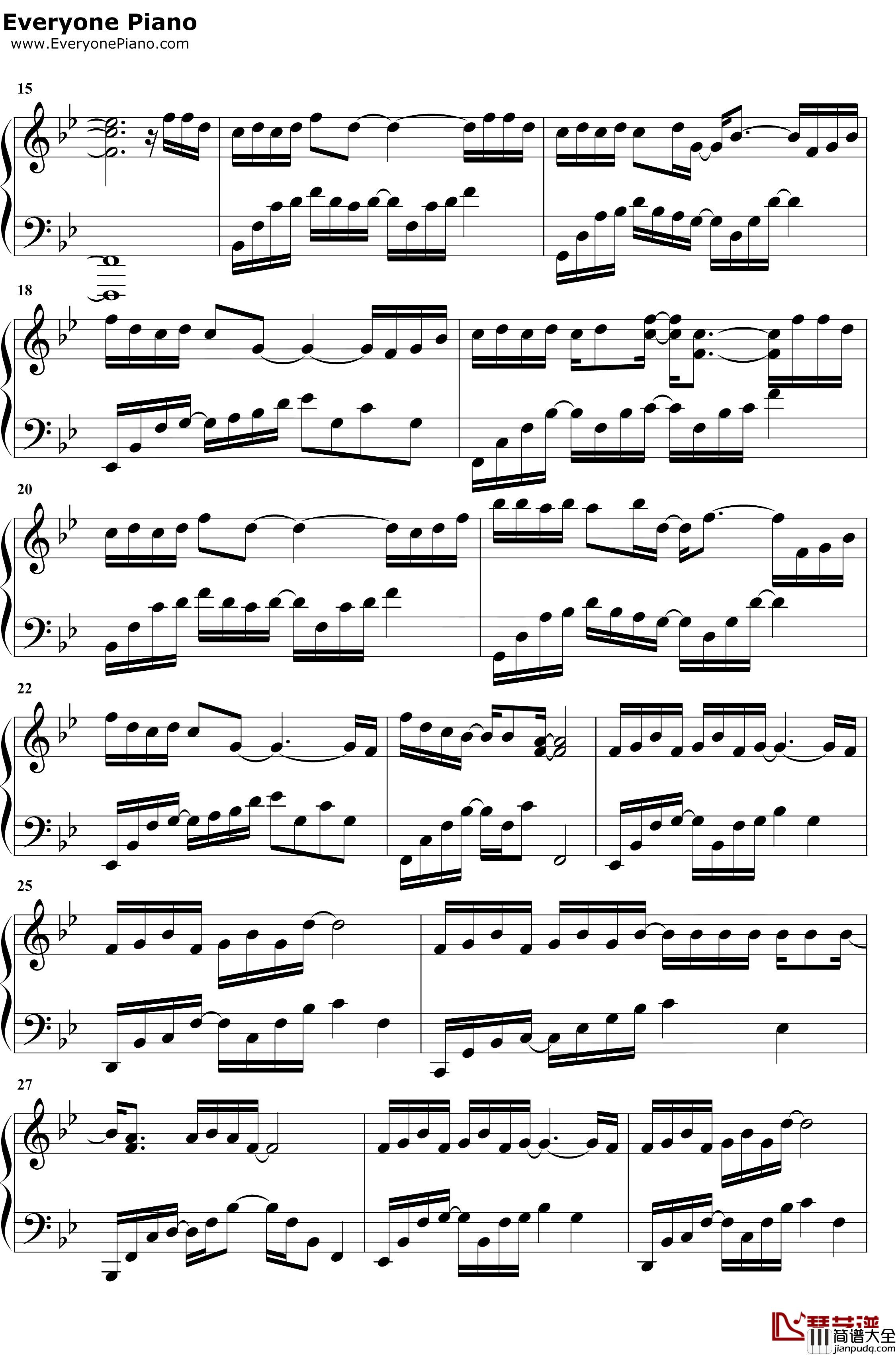 笑场钢琴谱_薛之谦_薛之谦