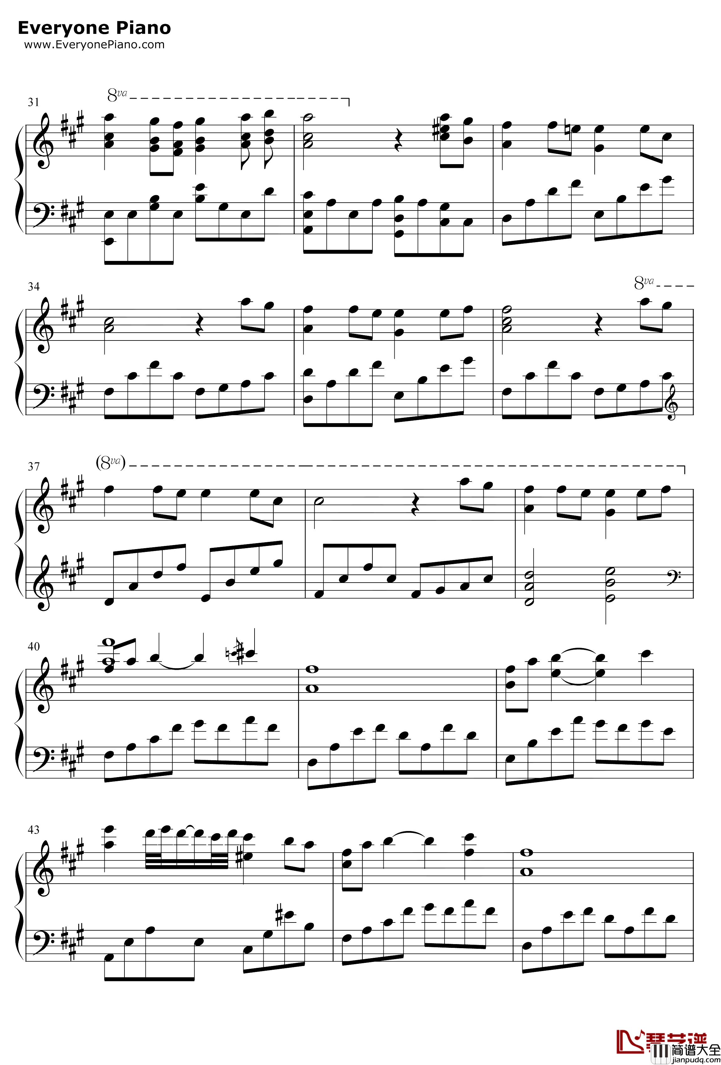 雲雀钢琴谱_ASCA_云雀_君主埃尔梅罗二世事件簿ED