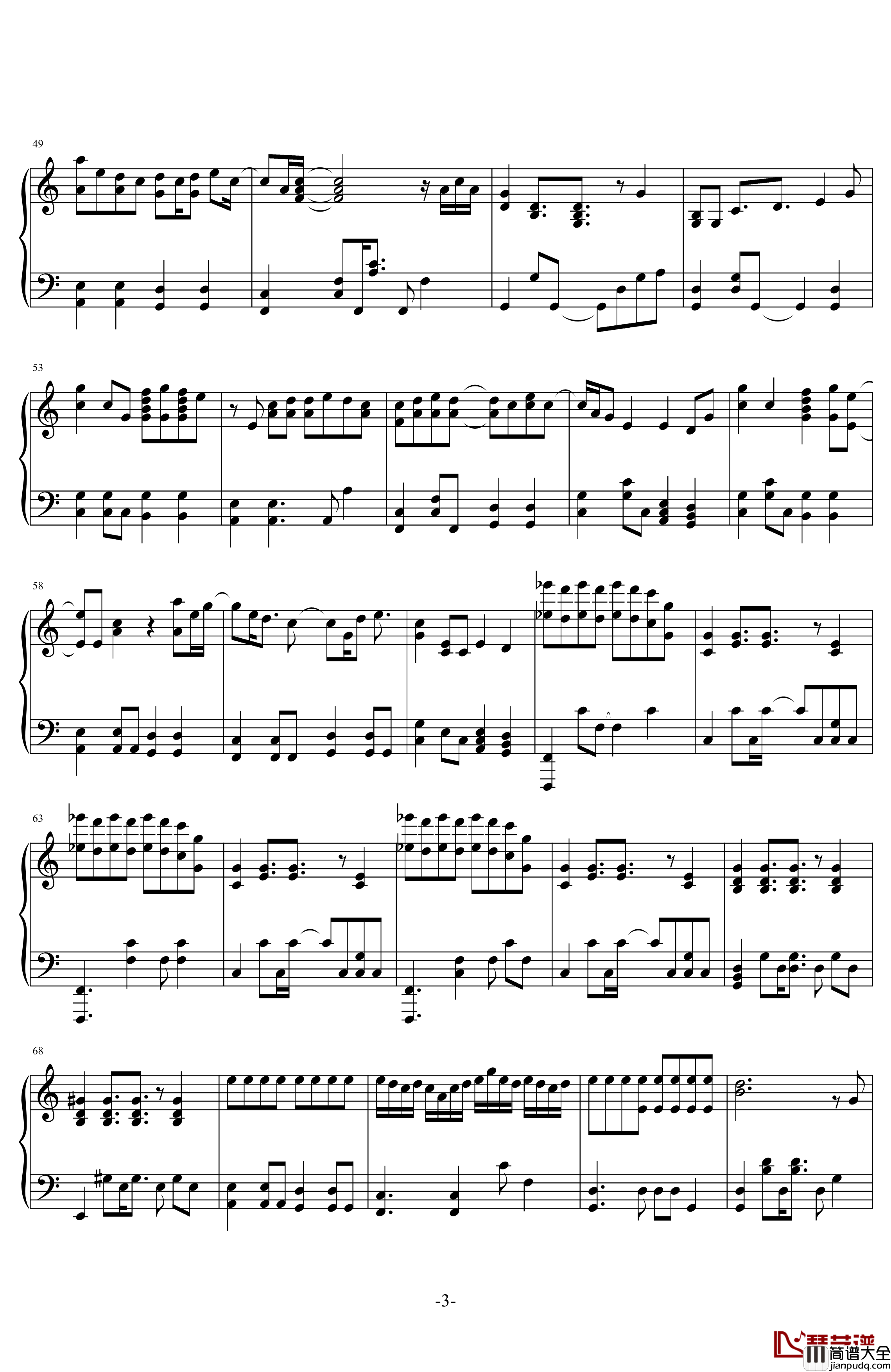 Dont_look_back_in_anger钢琴谱_Oasis