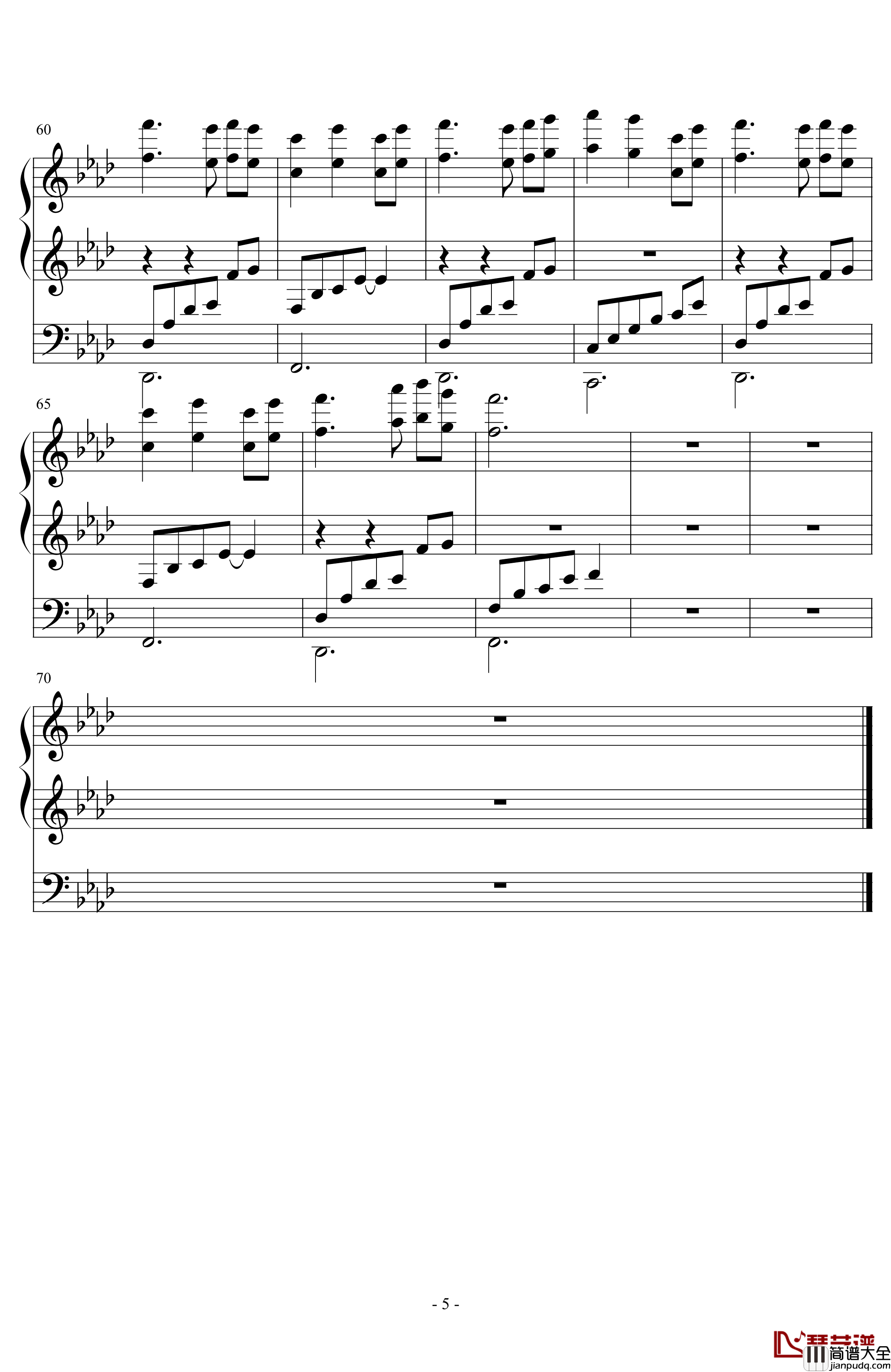 椎名治美钢琴谱_腐姬