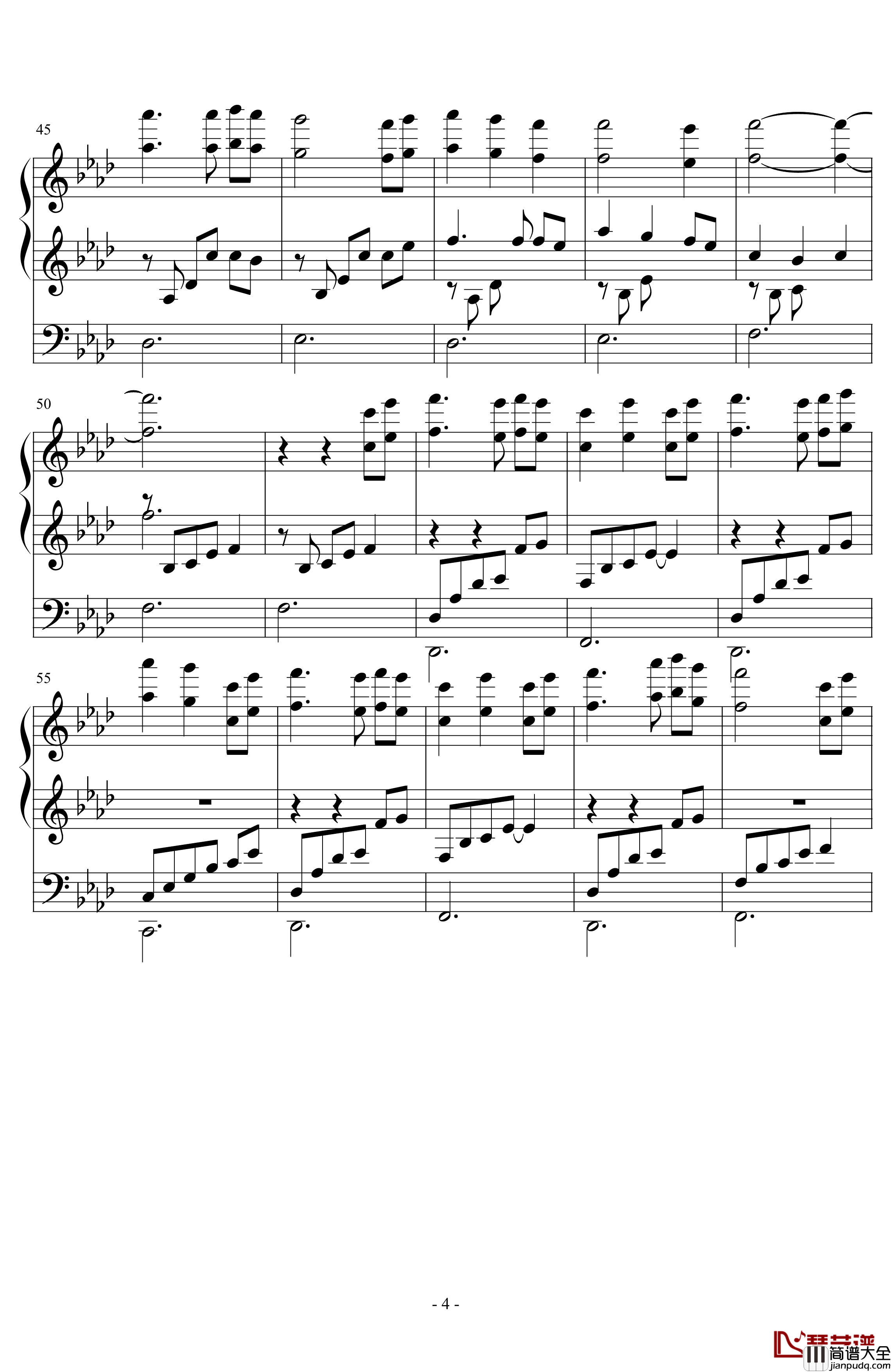 椎名治美钢琴谱_腐姬