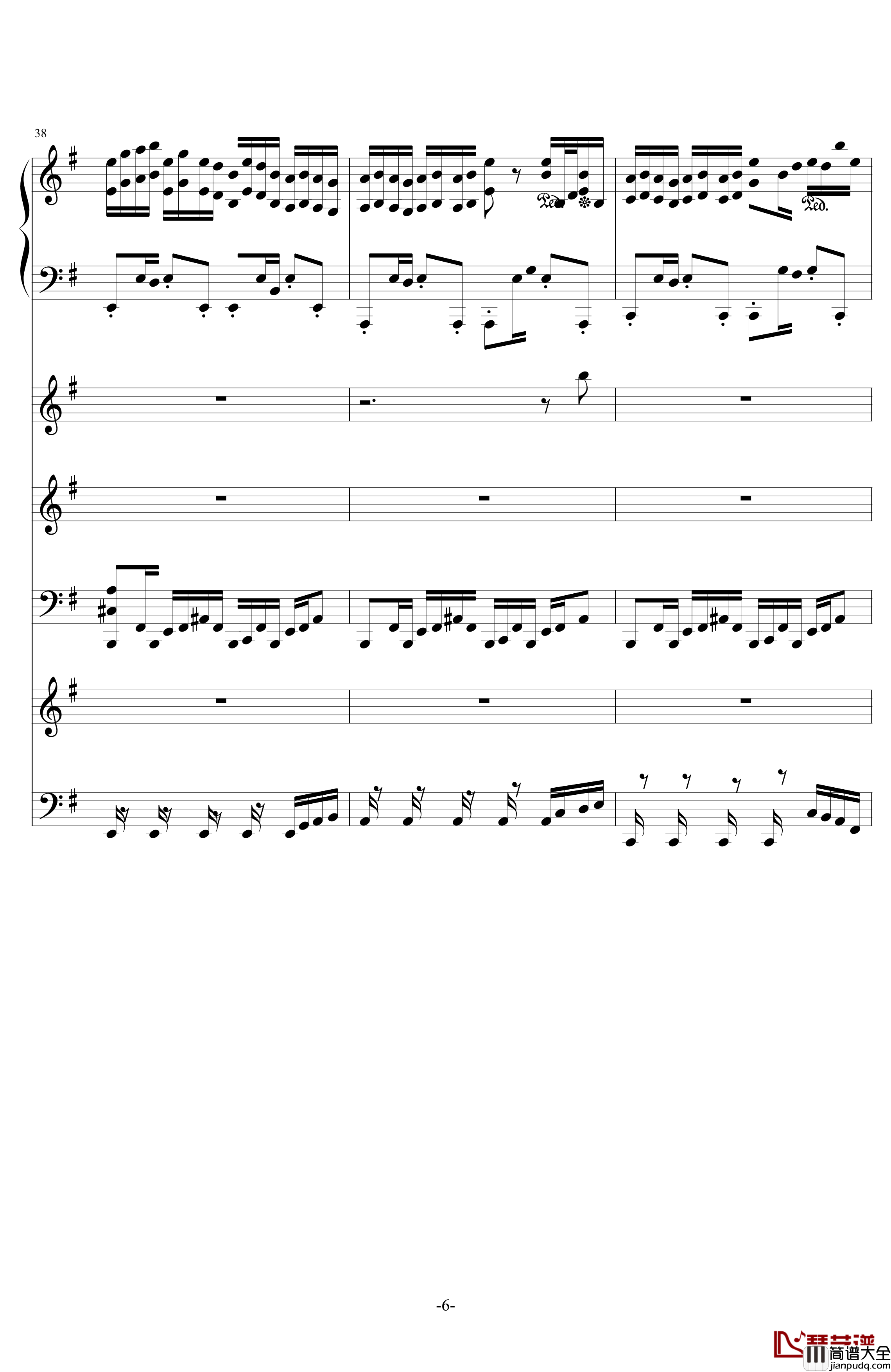 中国第二号狂想曲钢琴谱_ellocz