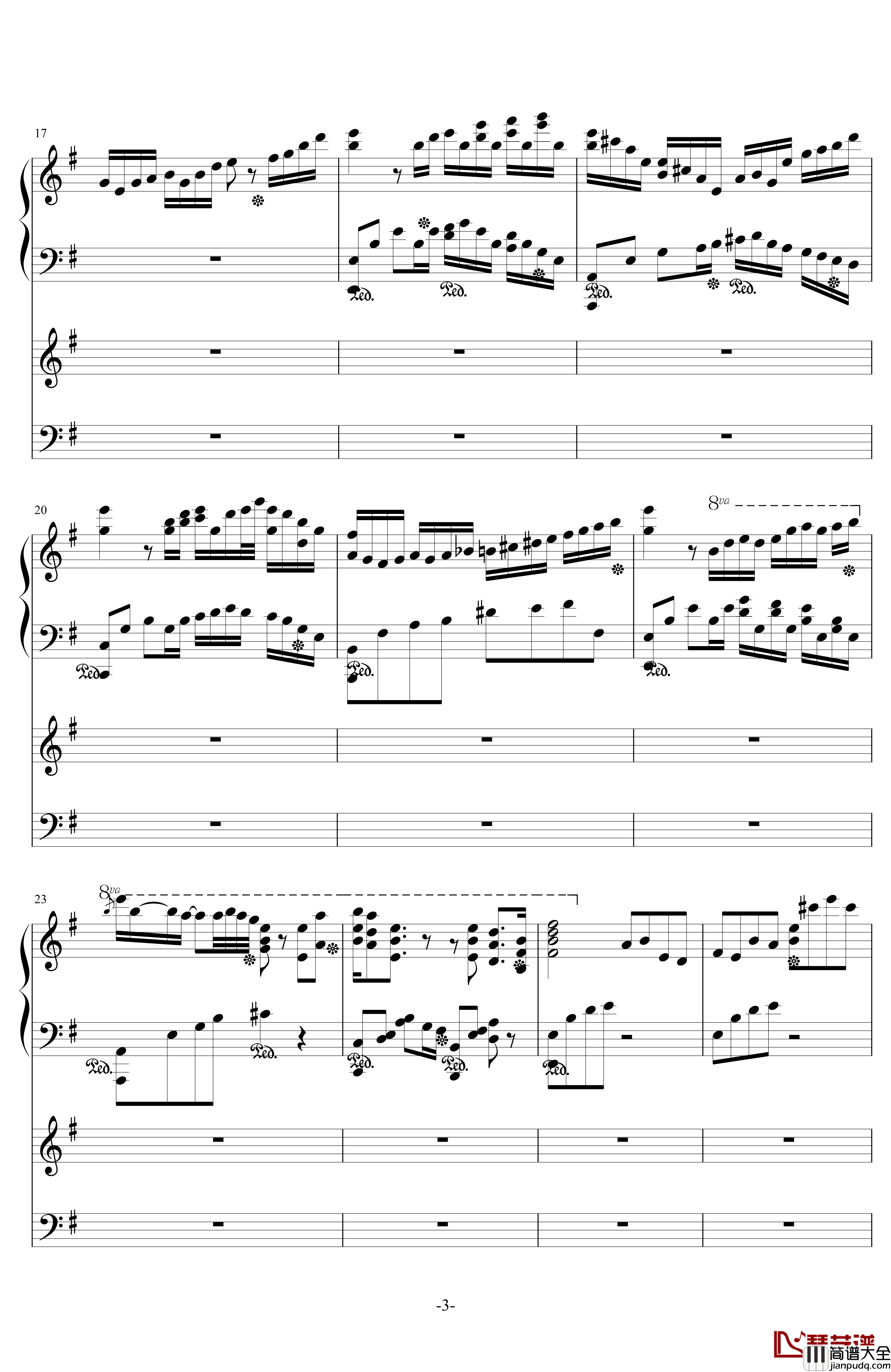 中国第二号狂想曲钢琴谱_ellocz