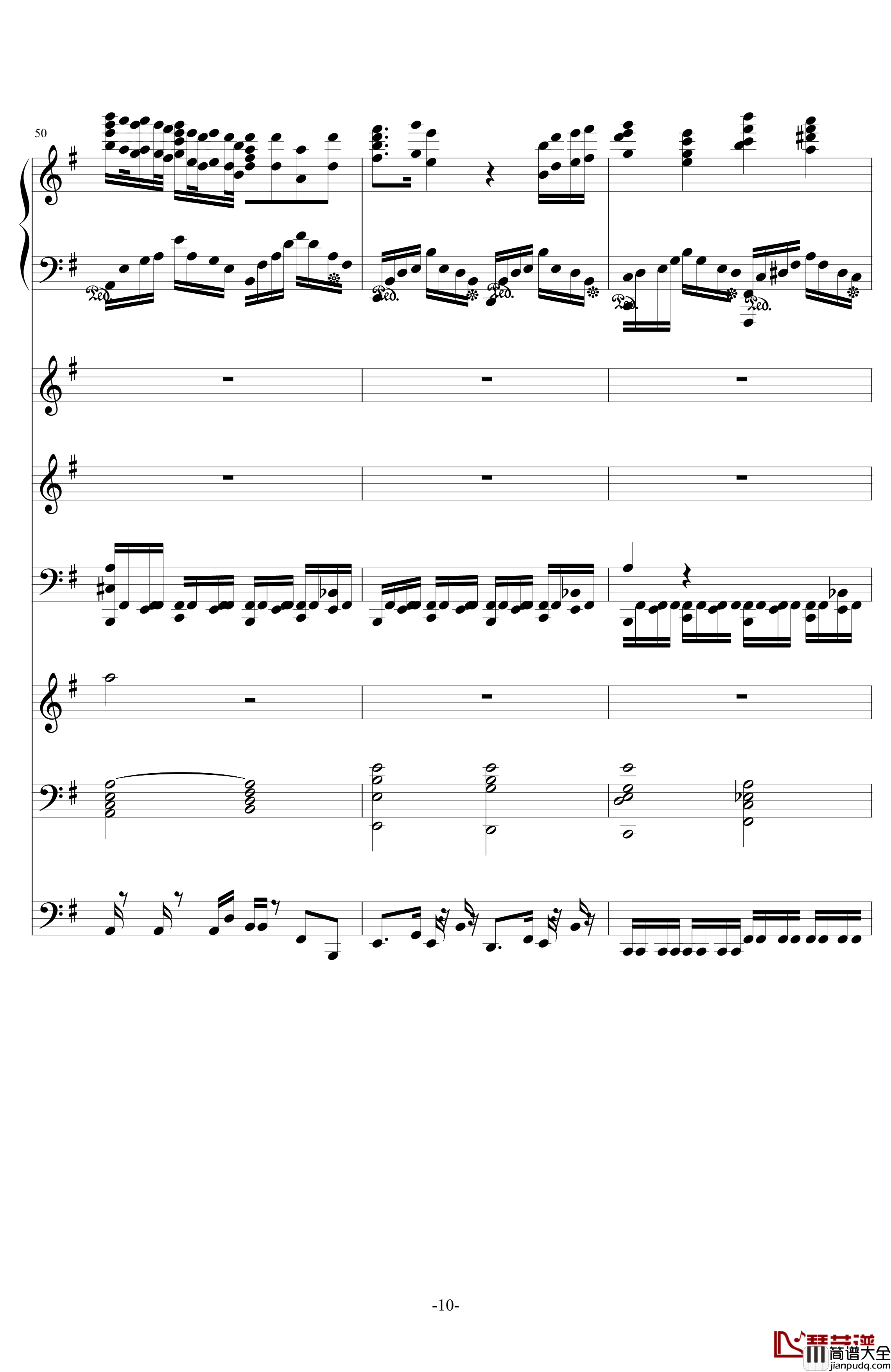 中国第二号狂想曲钢琴谱_ellocz