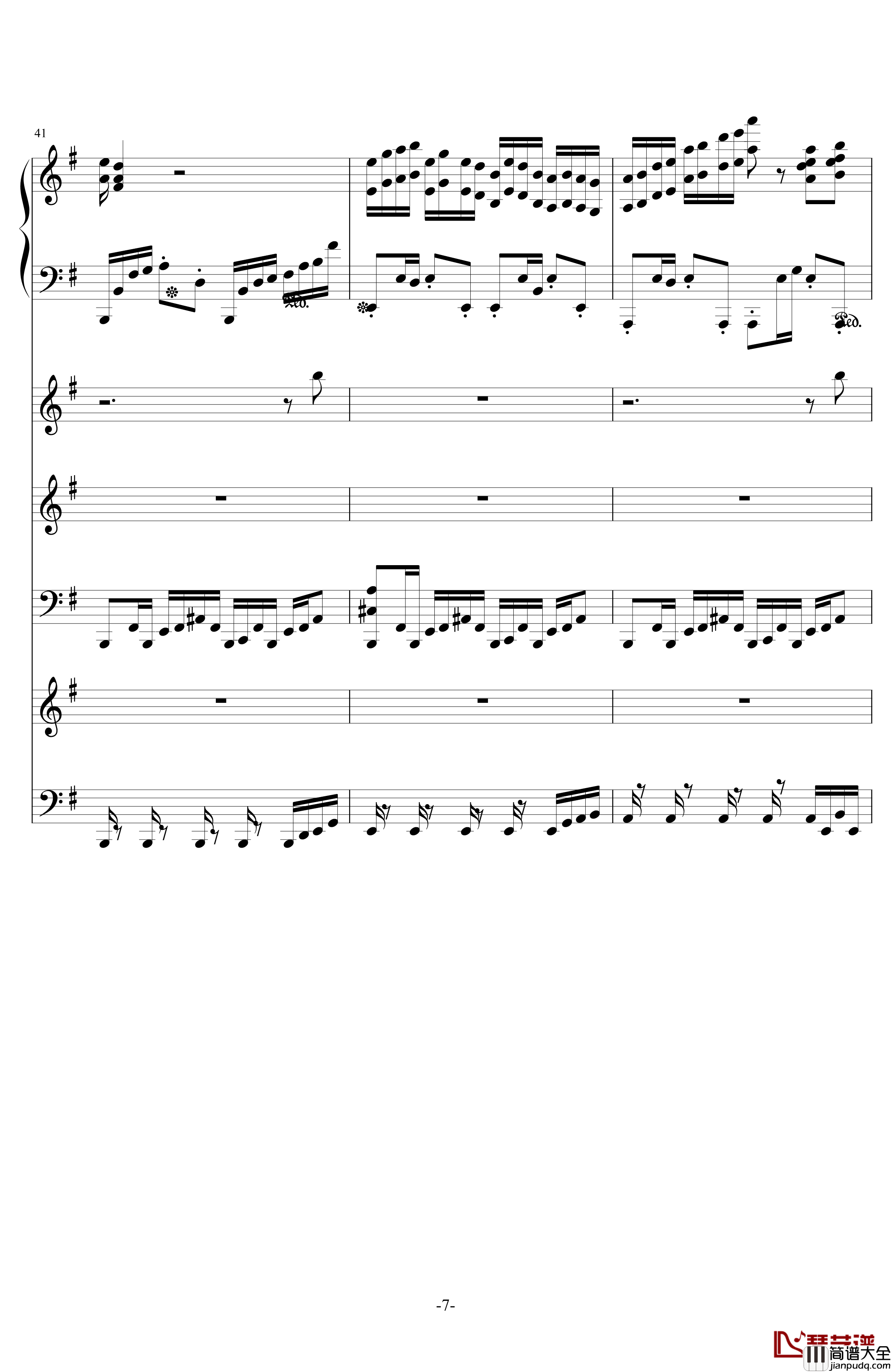 中国第二号狂想曲钢琴谱_ellocz