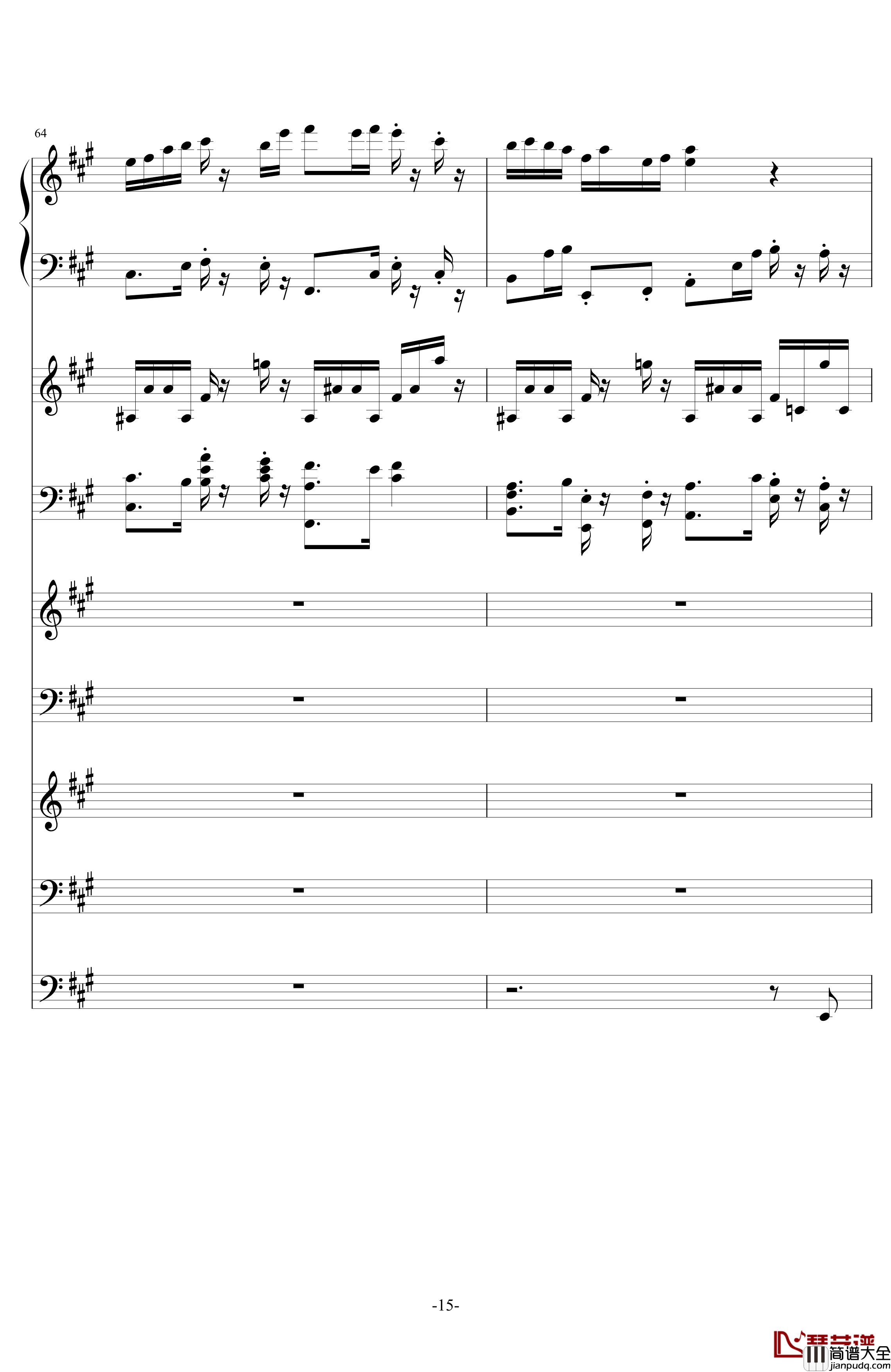 中国第二号狂想曲钢琴谱_ellocz