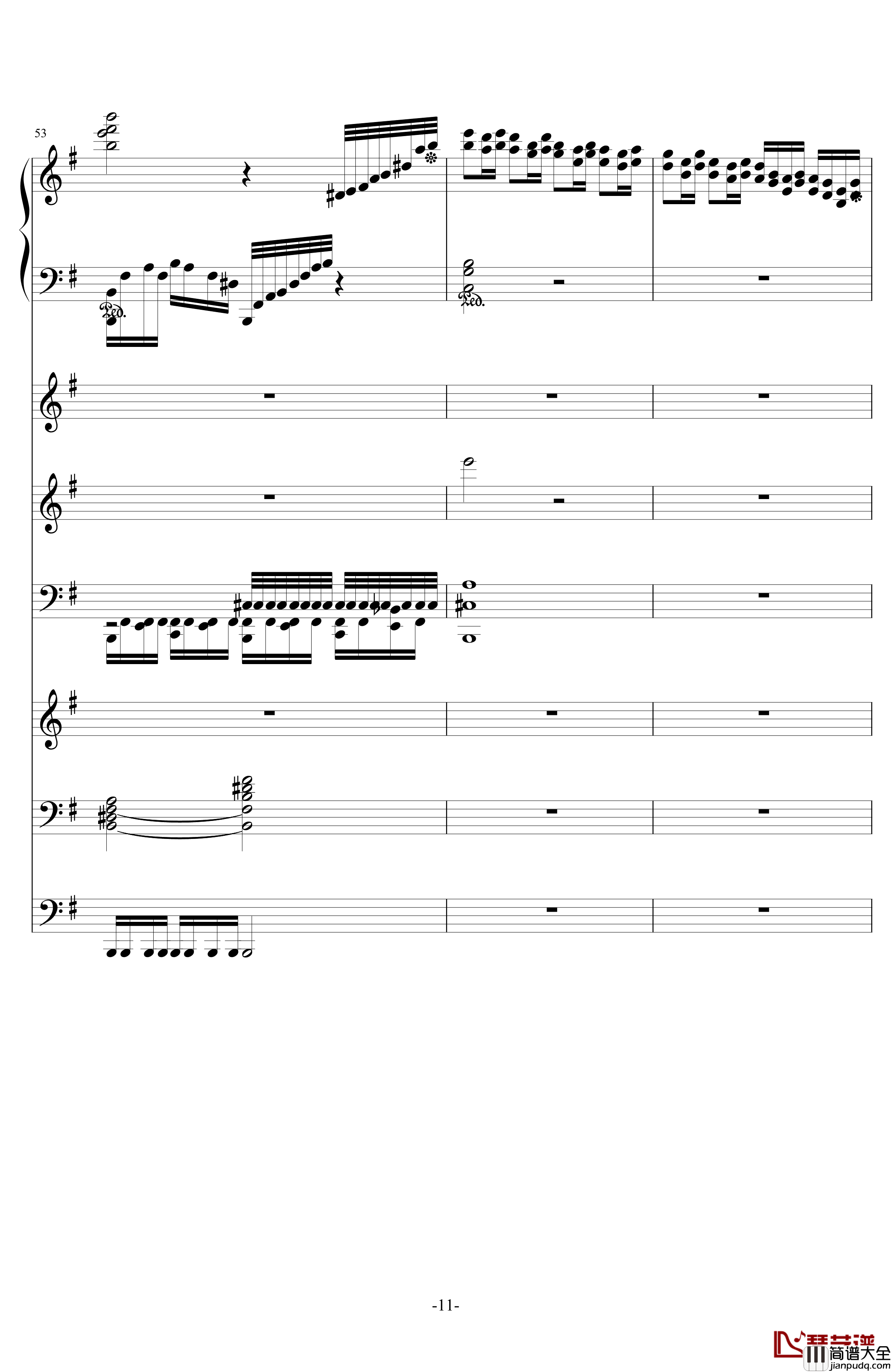 中国第二号狂想曲钢琴谱_ellocz