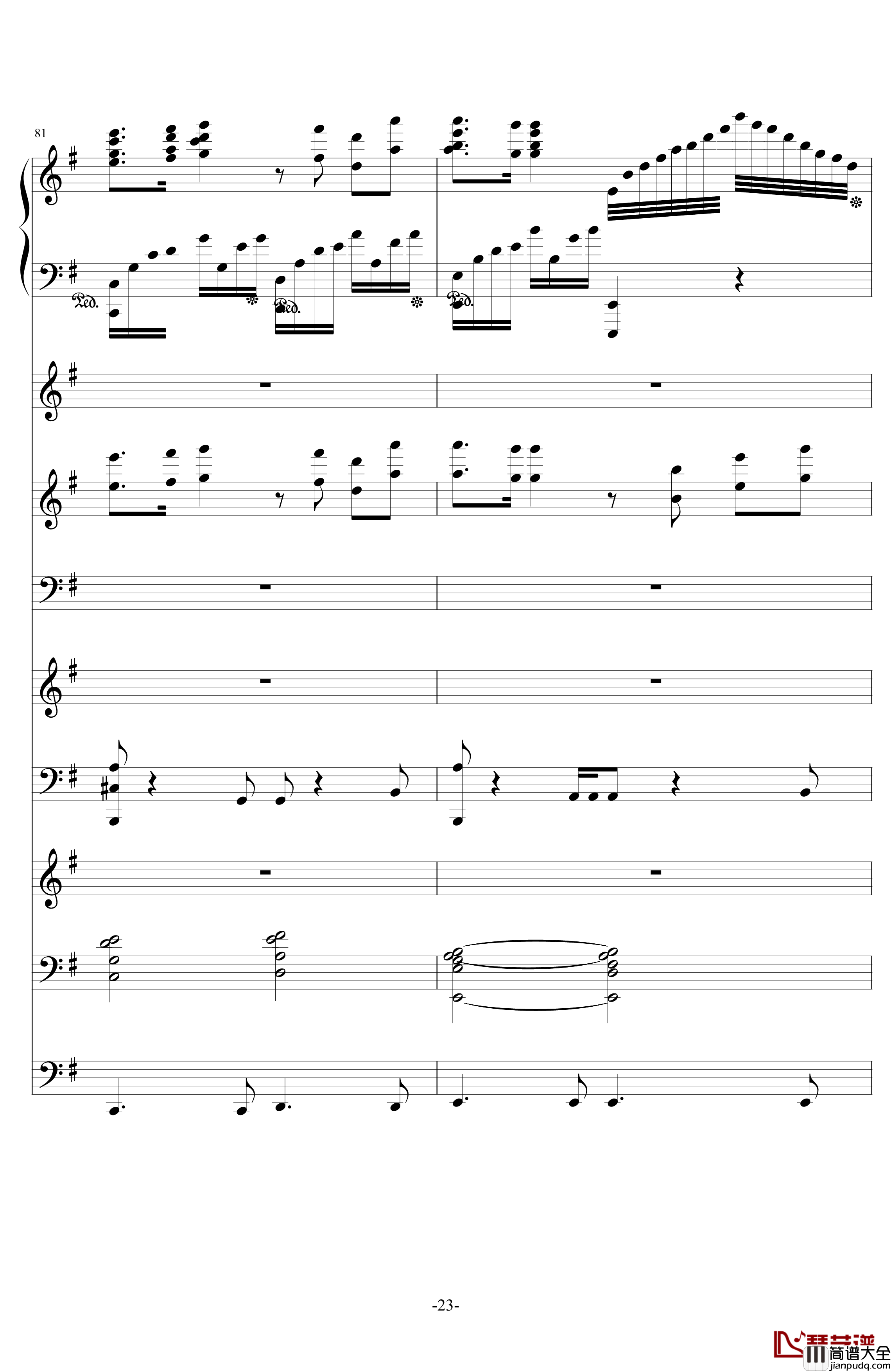 中国第二号狂想曲钢琴谱_ellocz