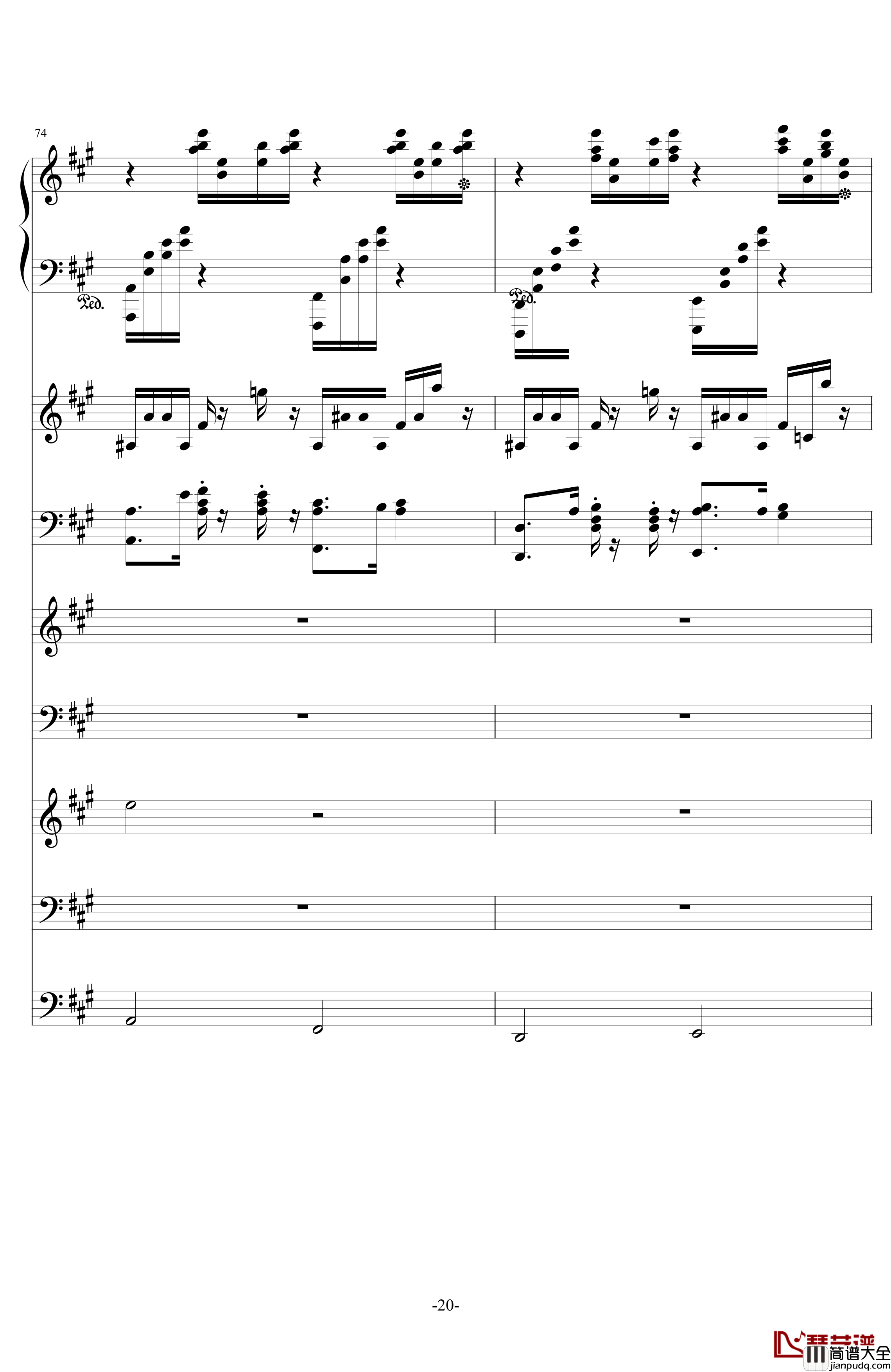 中国第二号狂想曲钢琴谱_ellocz