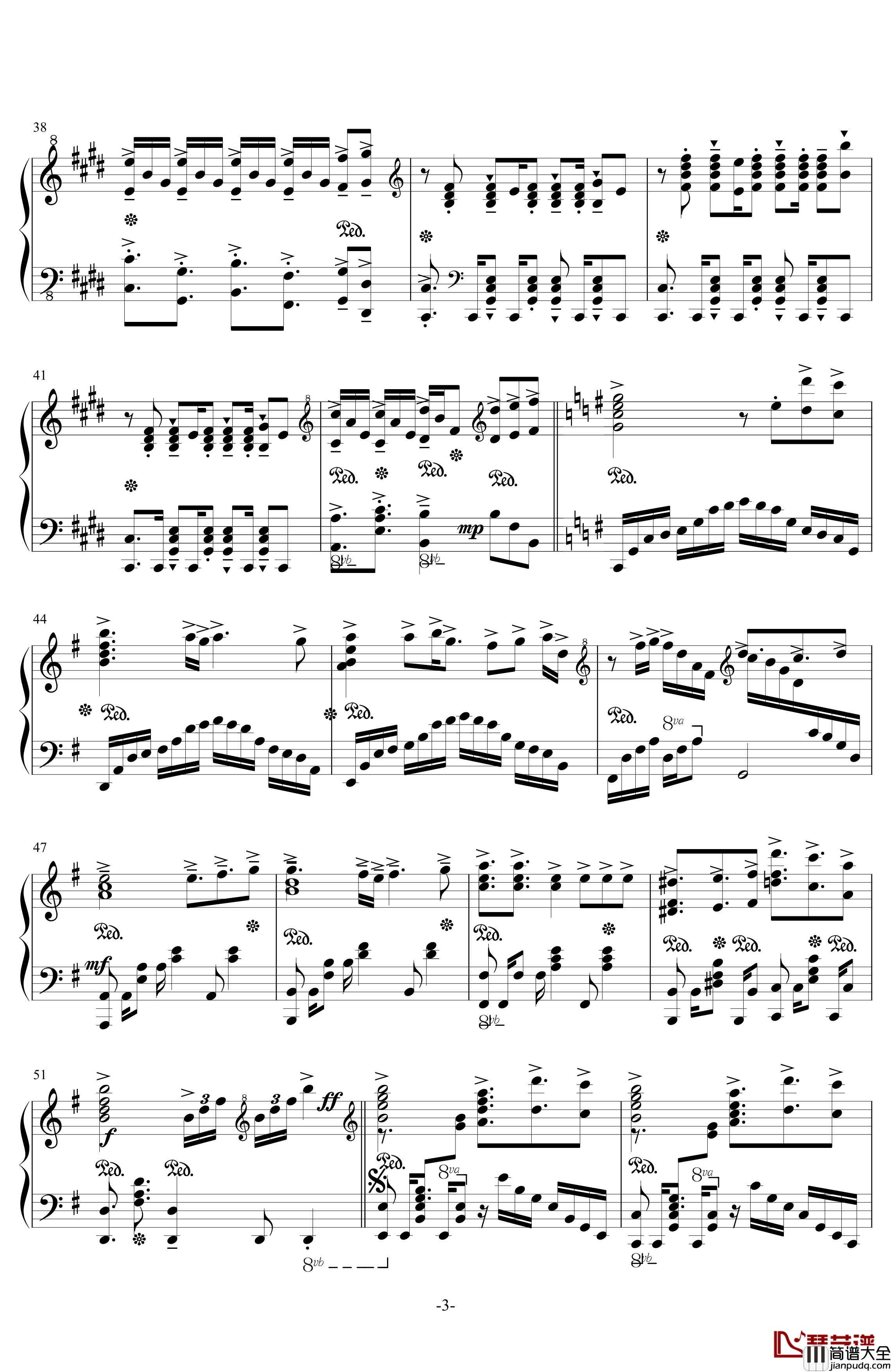 This_Game钢琴谱_游戏人生OP_完全版_by_DraXon_Animenz