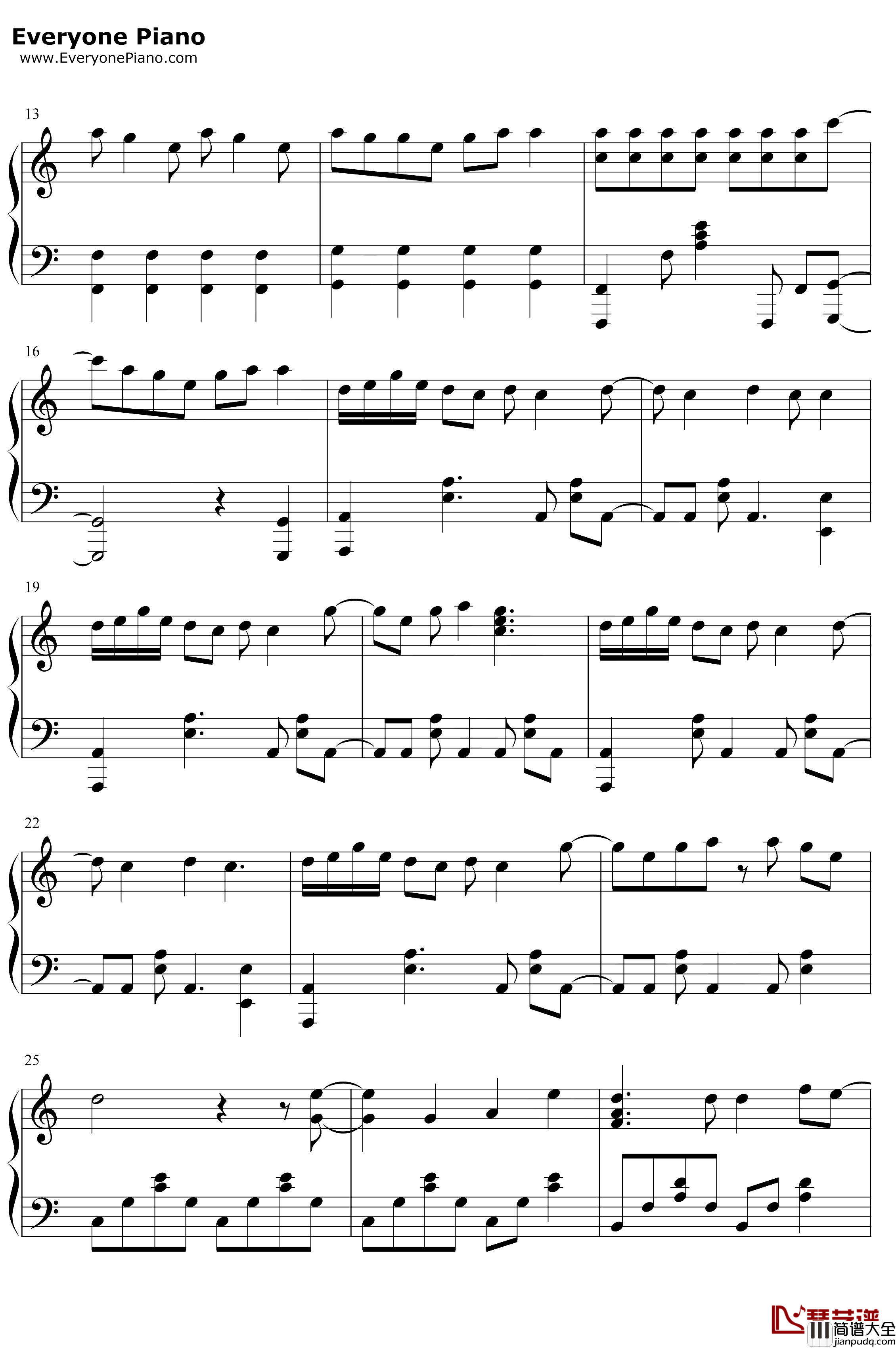 JUSTadICE钢琴谱_大森靖子_黑色五叶草OP7