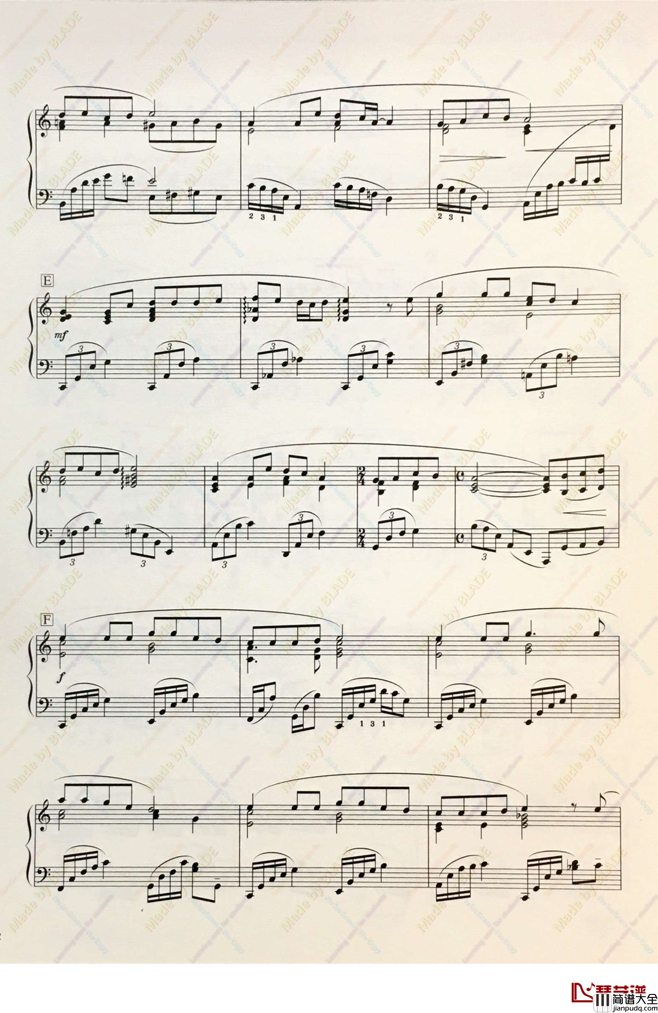 テルーの唄钢琴谱_瑟鲁之歌_地海战记