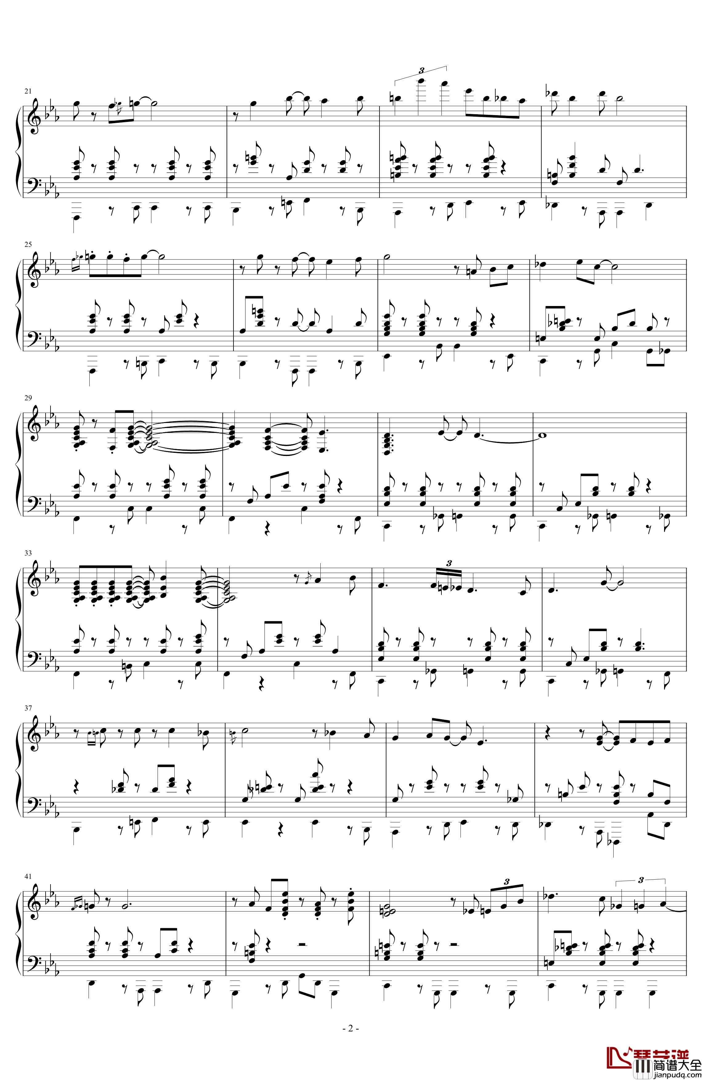 BOSSAKURA钢琴谱_鲁邦三世vs名侦探柯南_大野雄二