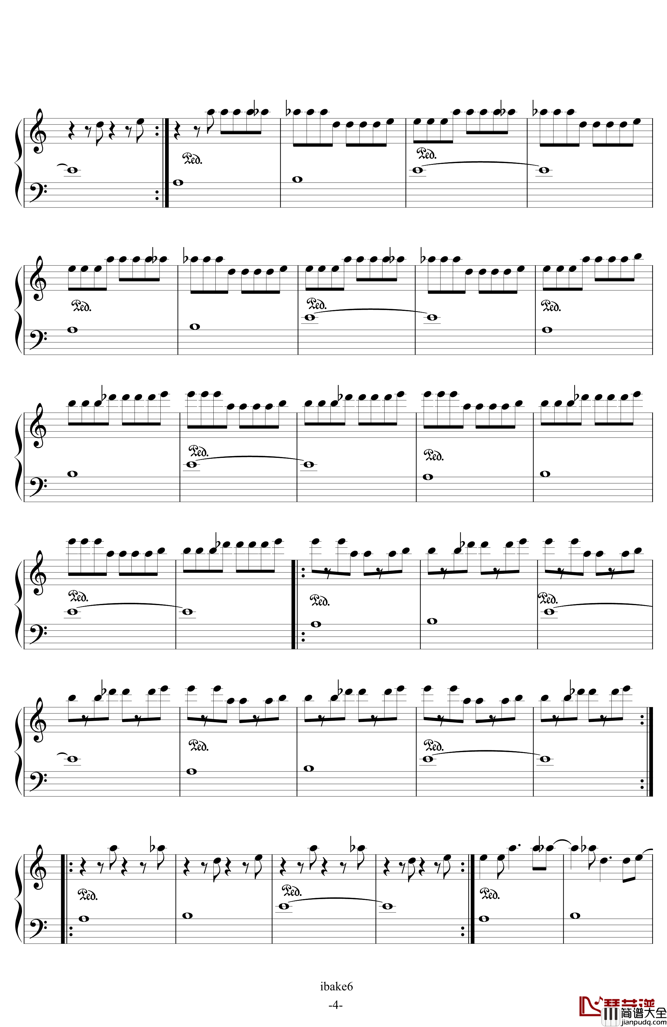 Going_Home钢琴谱_Tom_Day