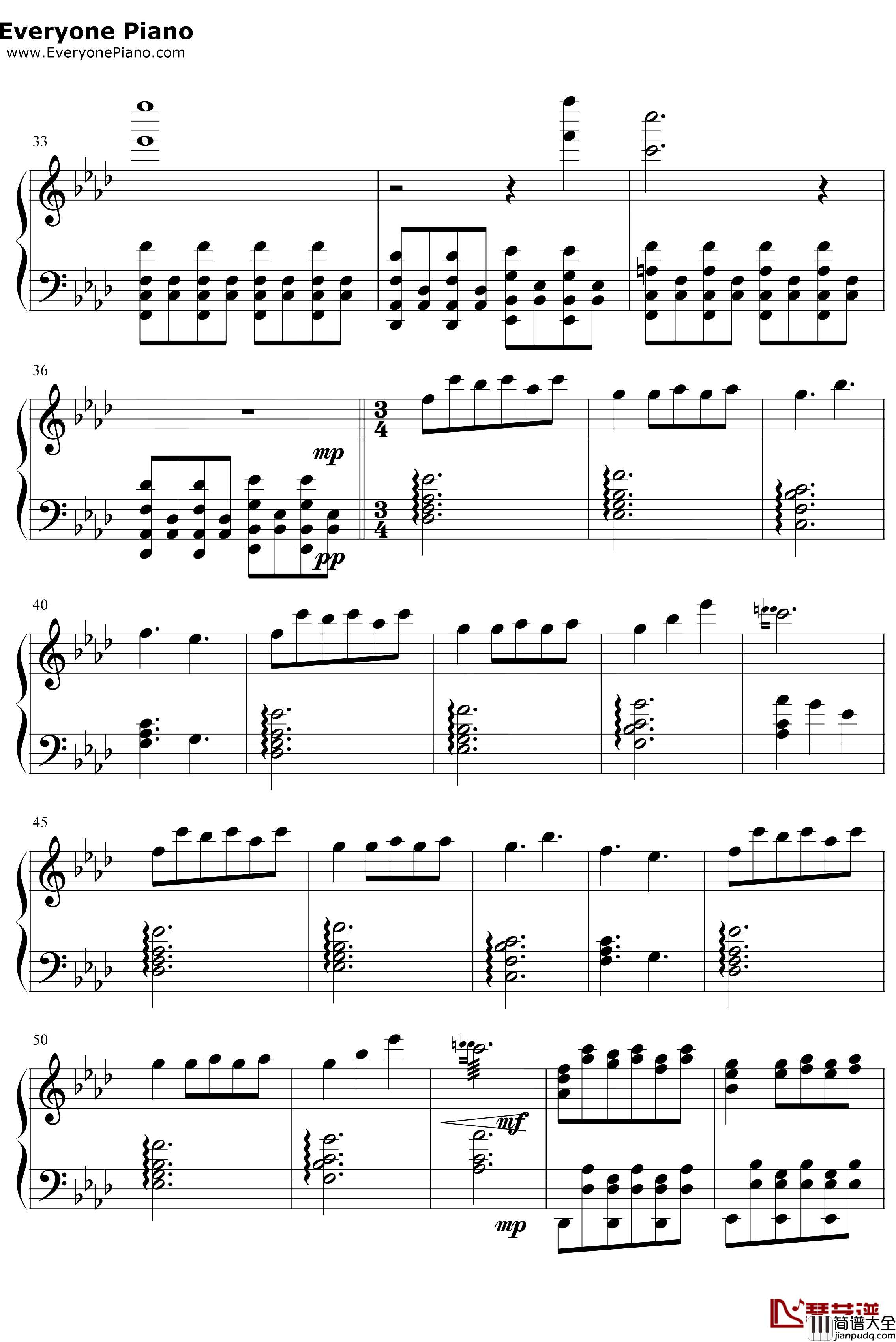 Battle_Againsta_True_Hero钢琴谱_TobyFox_传说之下OST_UndertaleOST