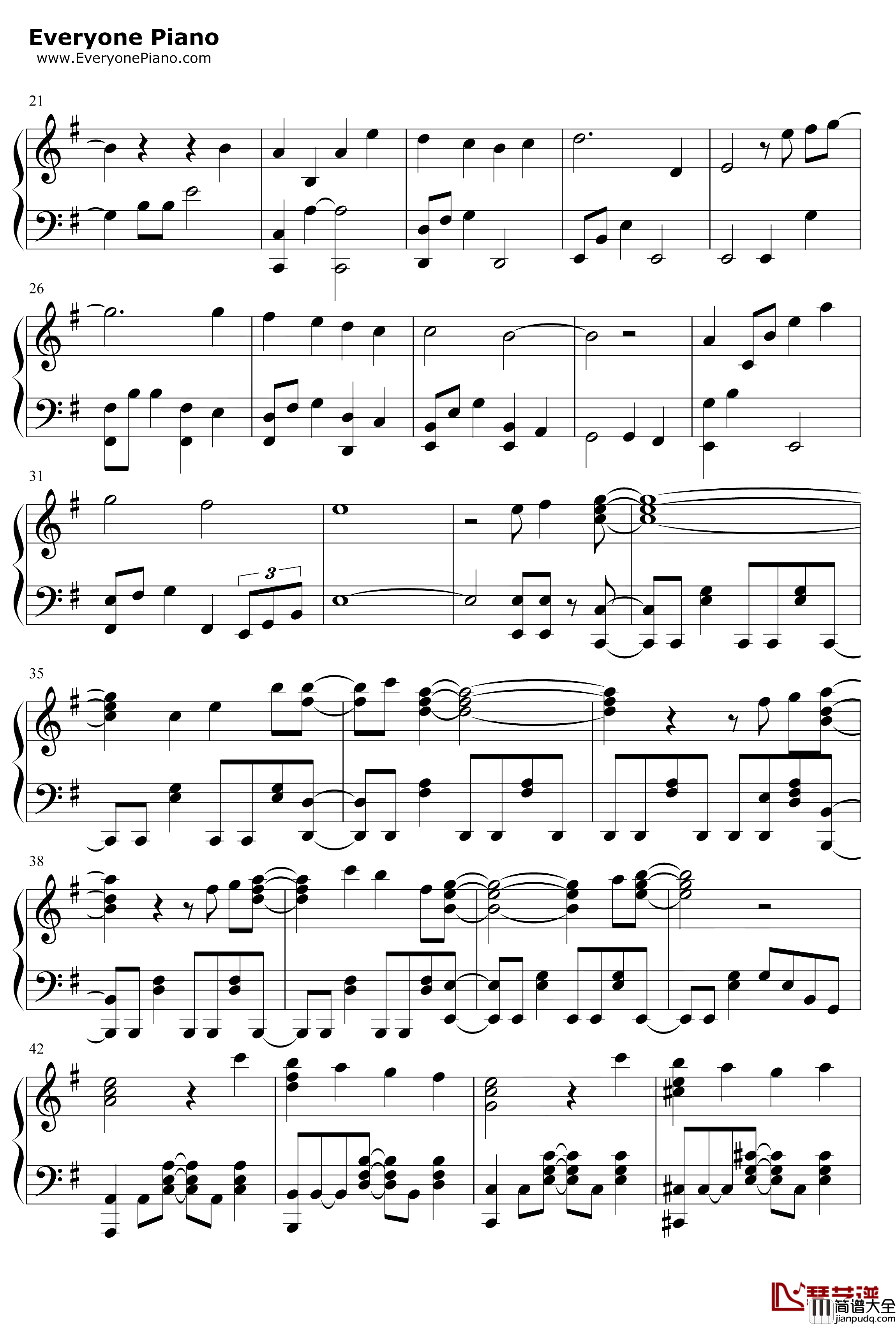 Connected钢琴谱_吉冈茉祐_COPCRAFTED