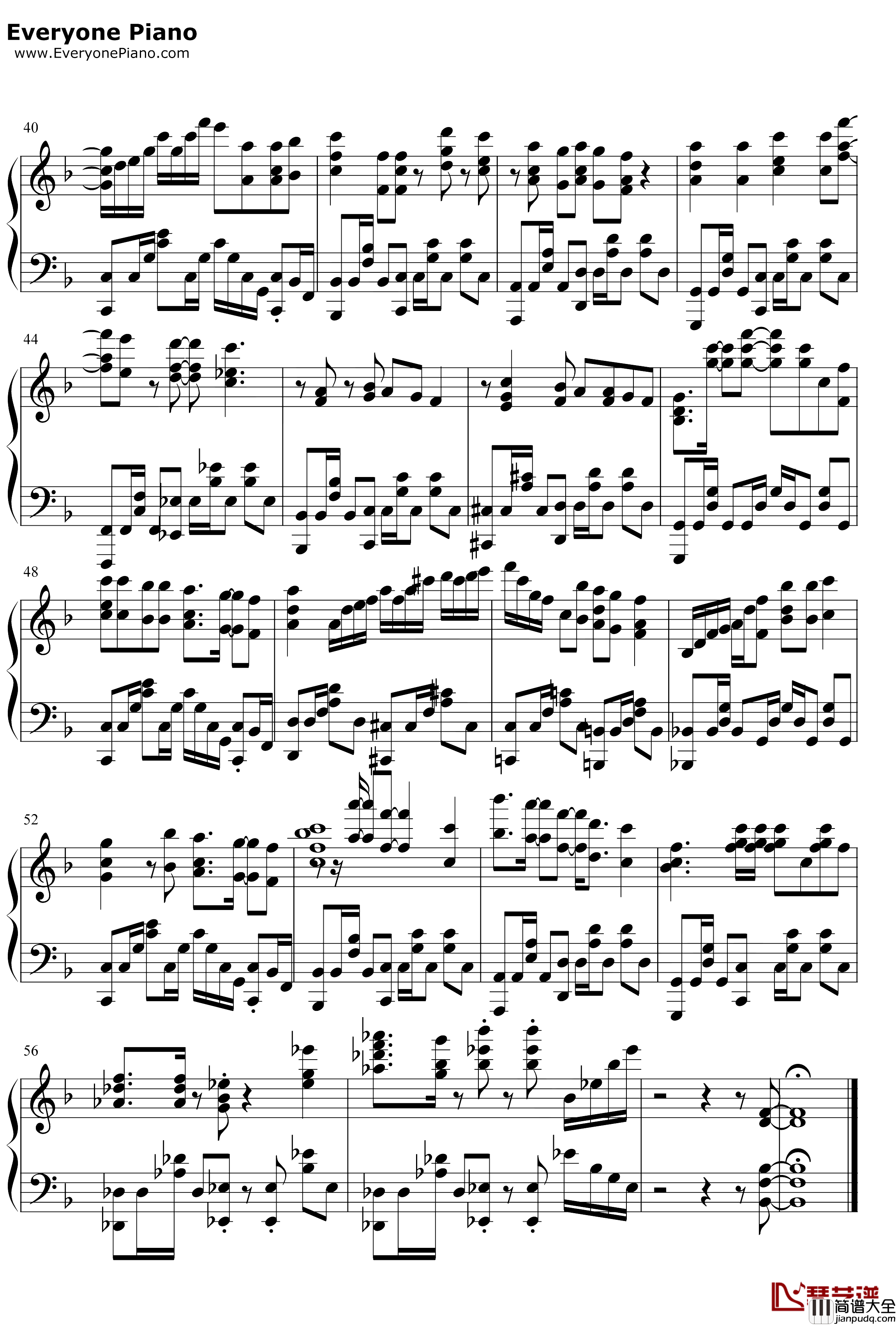 ダイスキ钢琴谱_大桥彩香_完整版