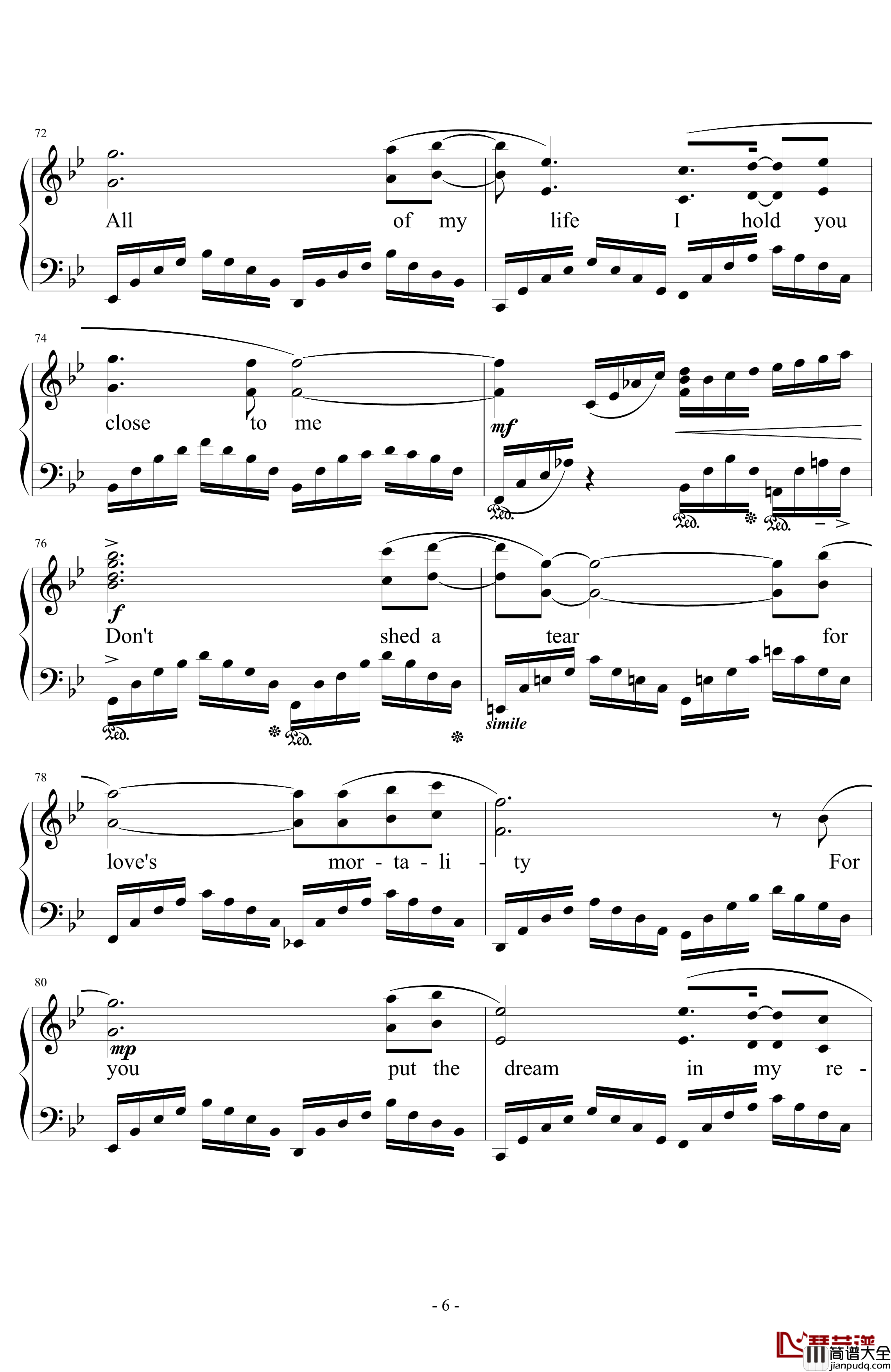 Kiss_Me_Good_Bye钢琴谱_最终幻想12主题曲_Angela_Aki