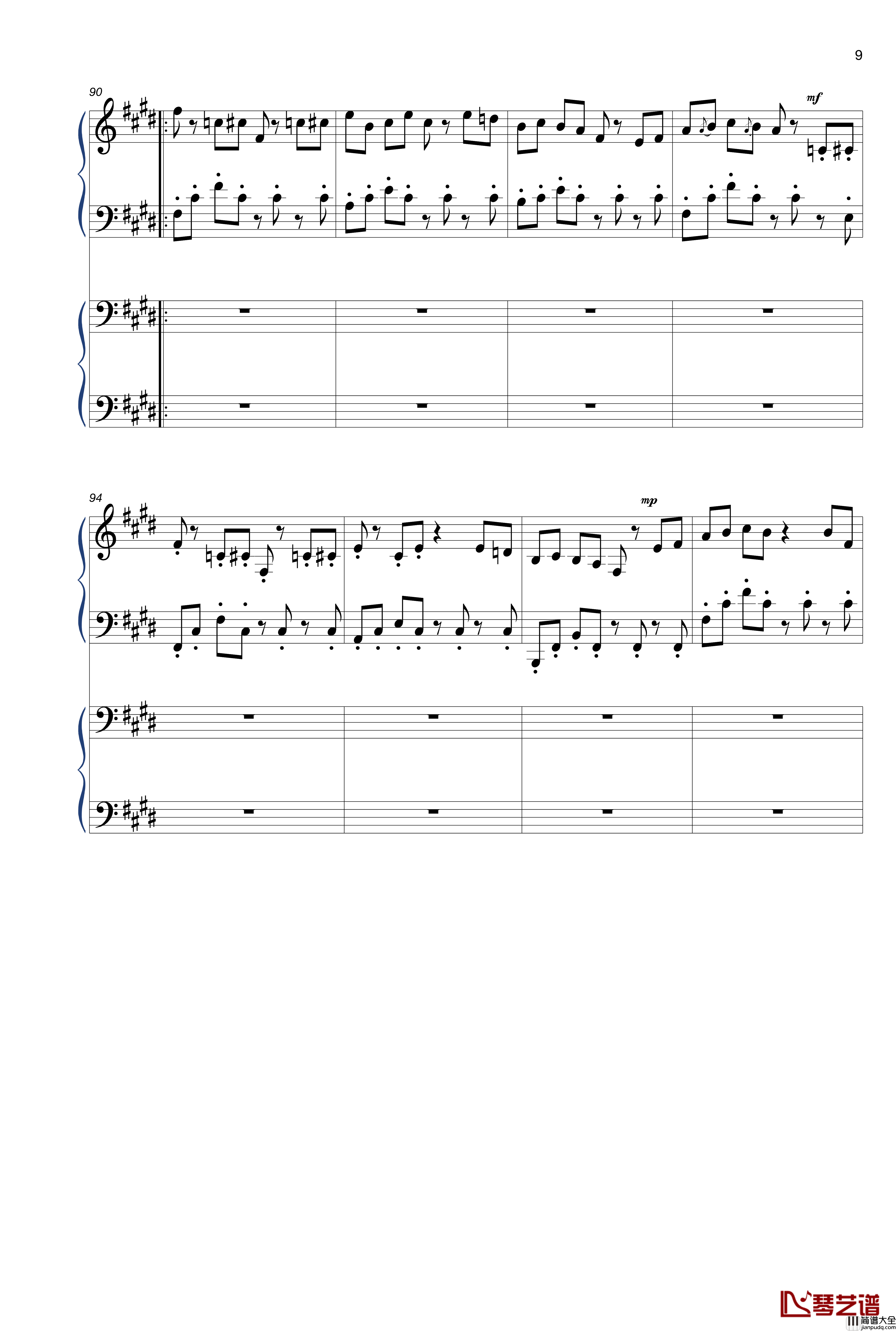 音乐植物大战僵尸2现代时光钢琴谱_摩登世界