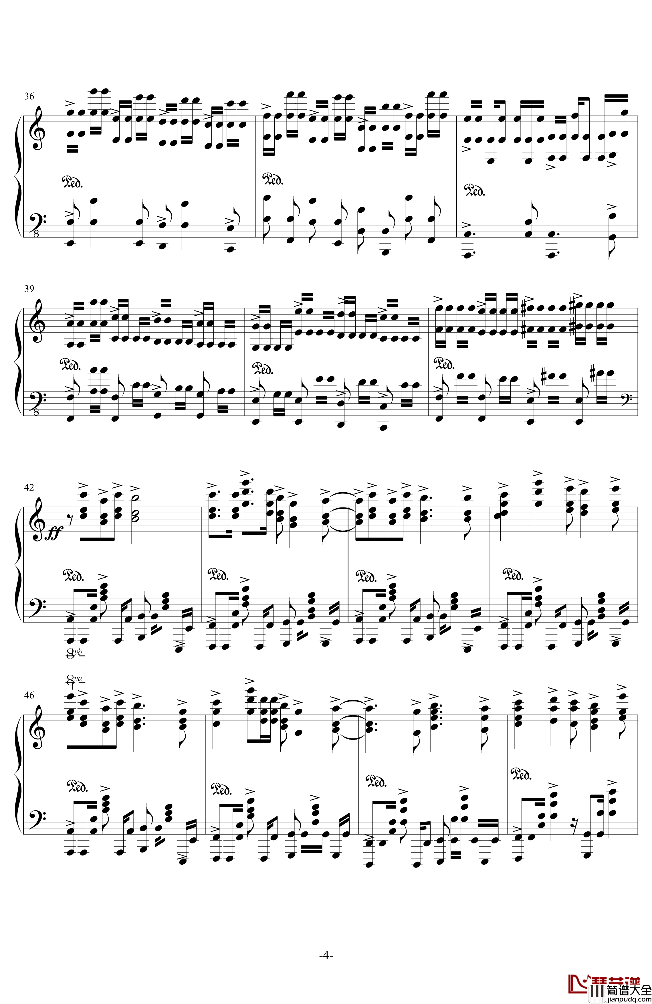 狂妄之徒钢琴谱_凹凸世界第一季ED，完全版_埋葬YJ