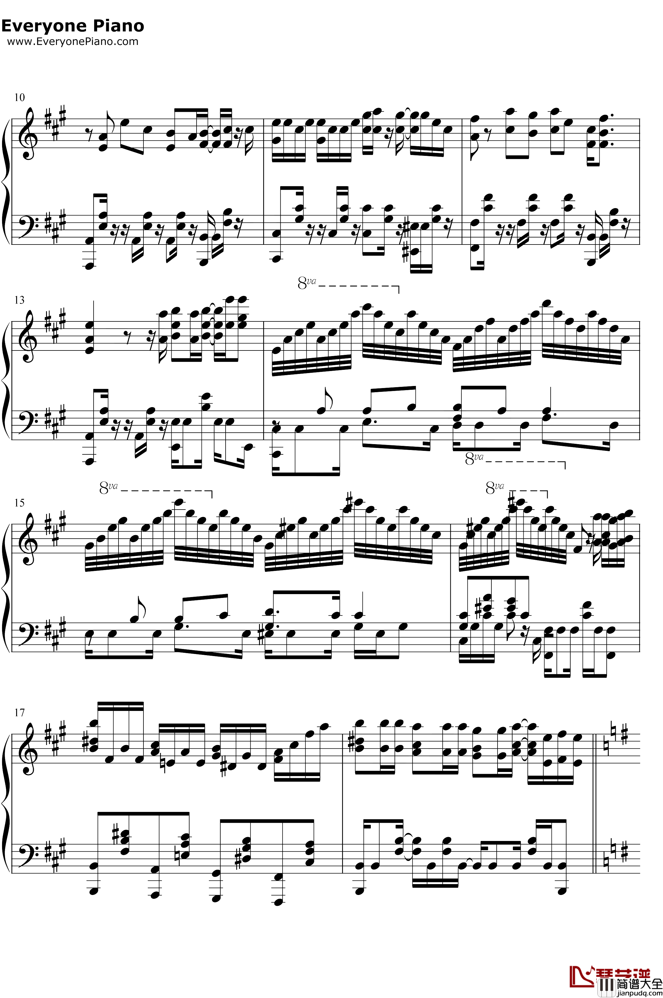 イヤヨイヤヨモスキノウチ钢琴谱_SpiraSpica_普通攻击是全体二连击这样的妈妈你喜欢吗OP