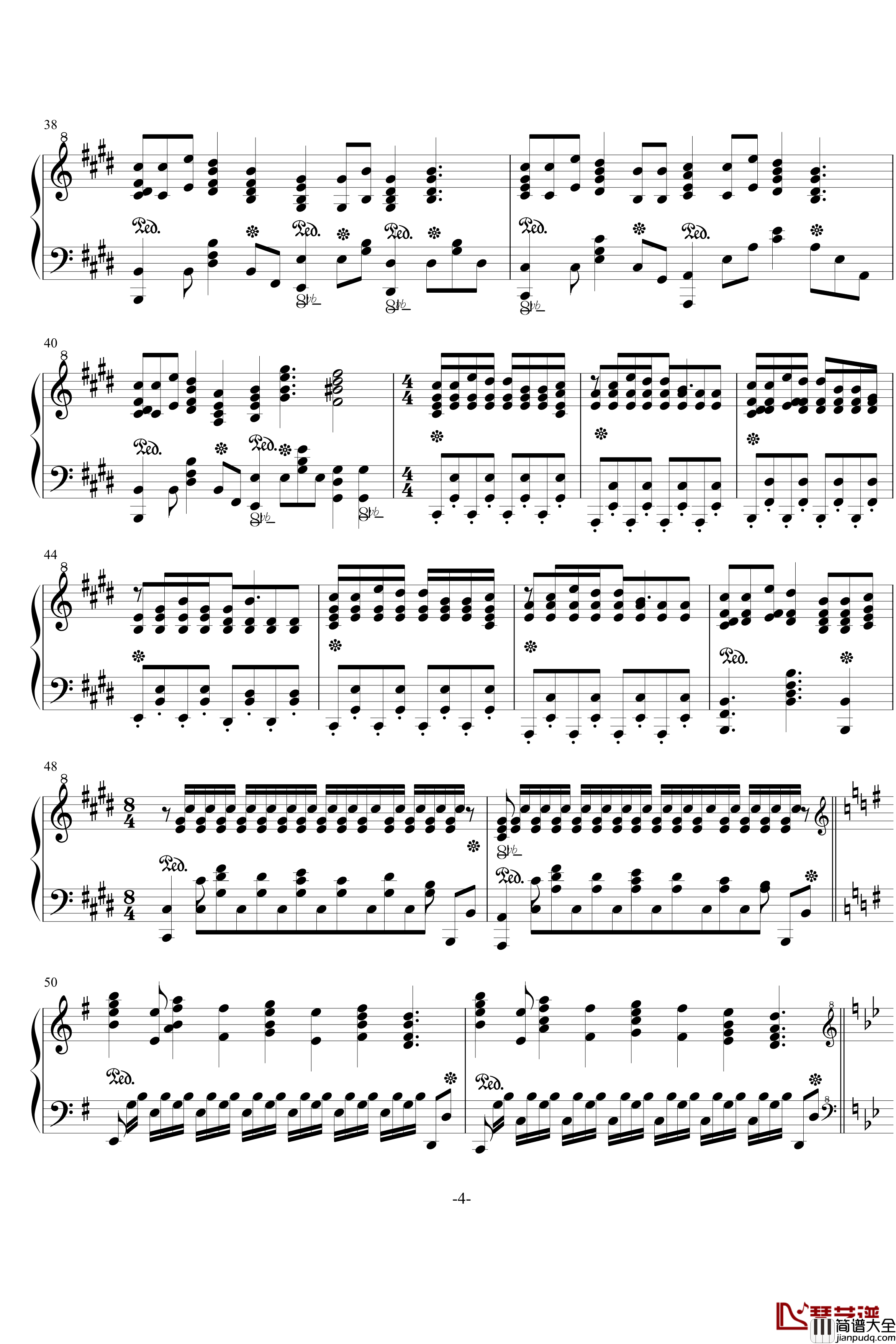 红莲之弓矢钢琴谱_进击的巨人OP，微加强版_by_DraXon_Animenz