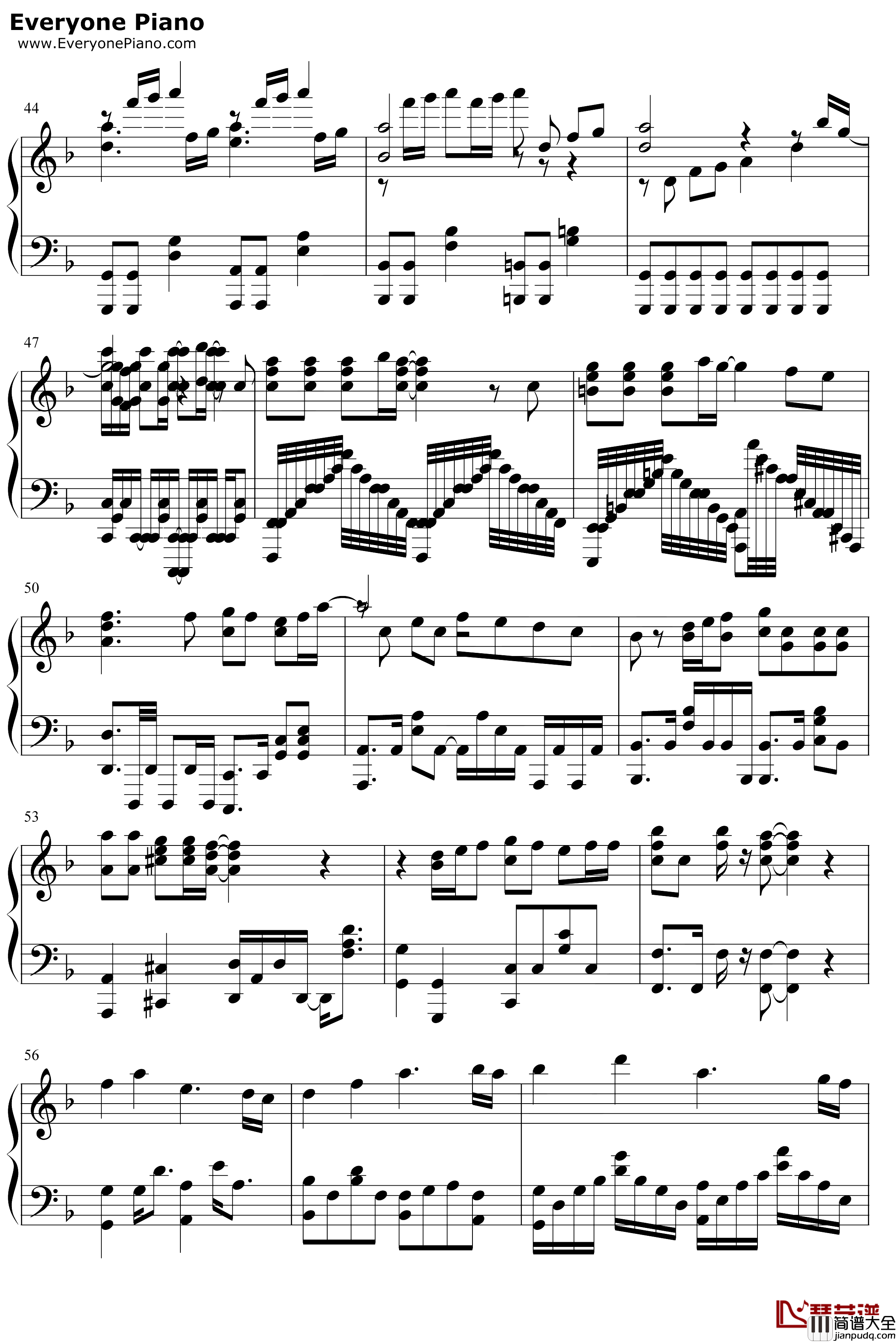 竈門炭治郎のうた钢琴谱_椎名豪中川奈美_鬼灭之刃ED