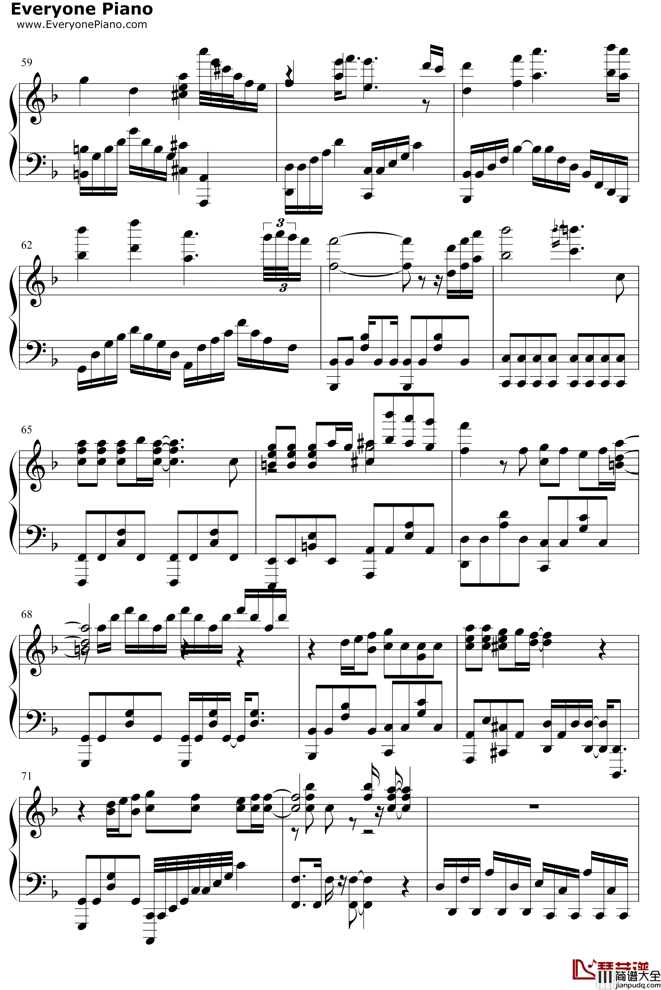 竈門炭治郎のうた钢琴谱_椎名豪中川奈美_鬼灭之刃ED