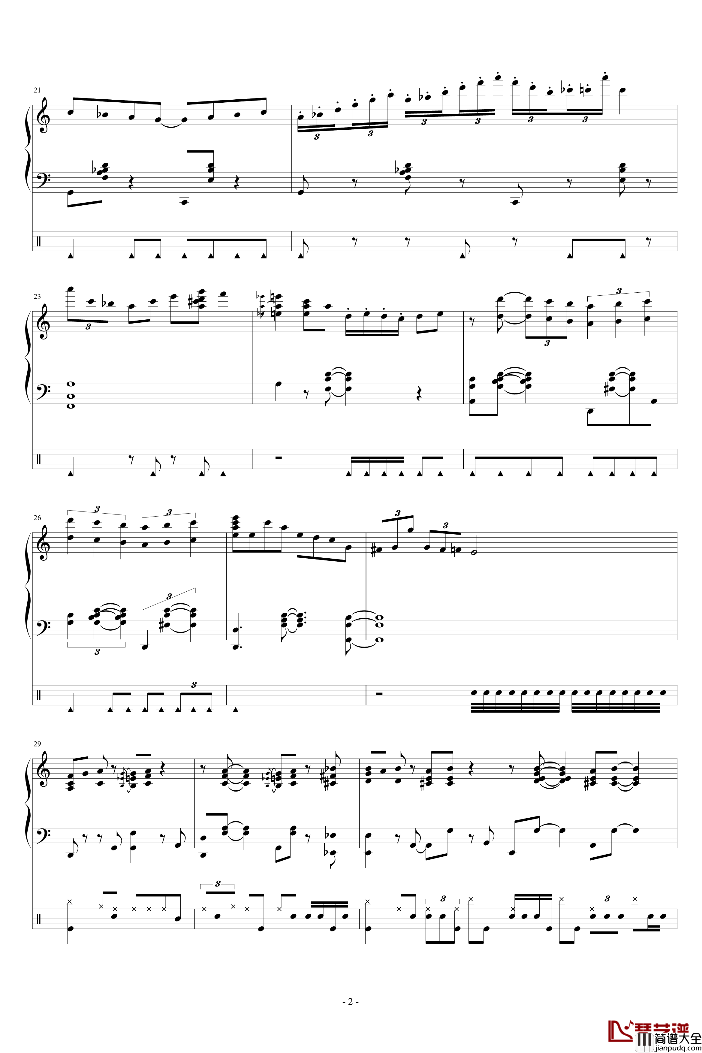 satin_doll钢琴谱_菅野よう子