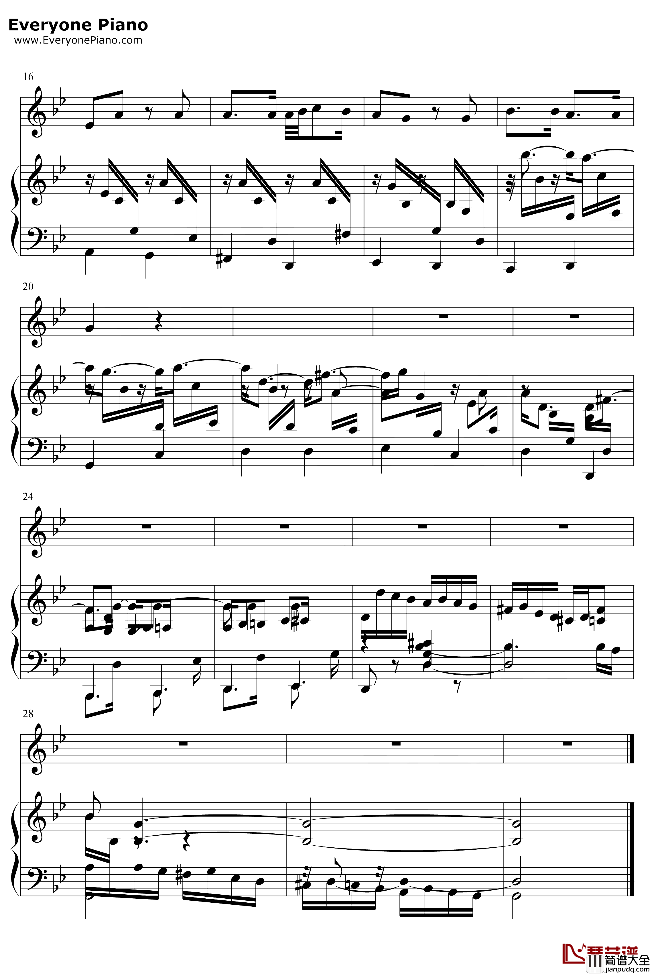 舒曼Op.48No.10钢琴谱_舒曼_调音师插曲