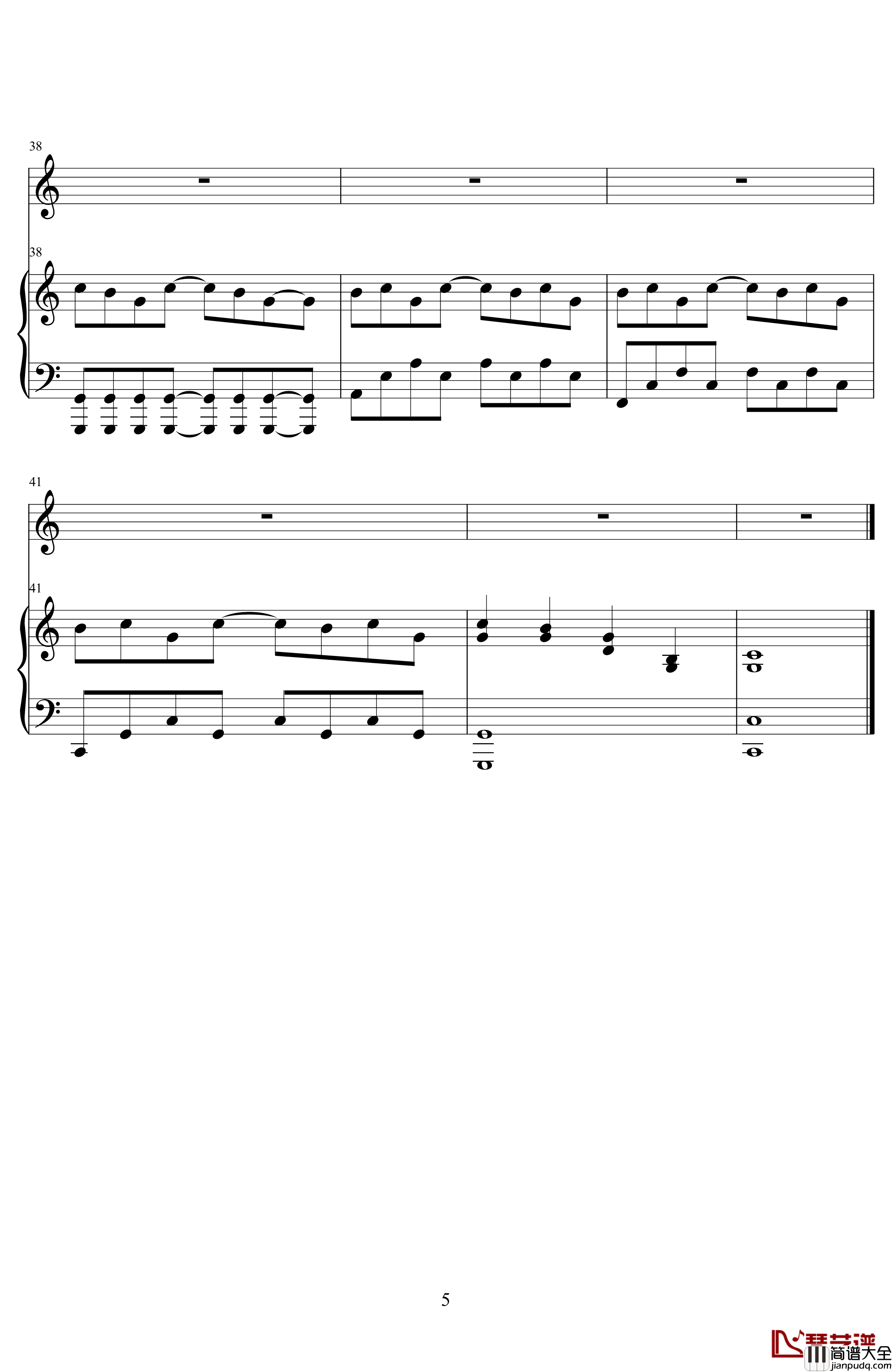 滚烫的青春钢琴谱_王源_低碳伴奏