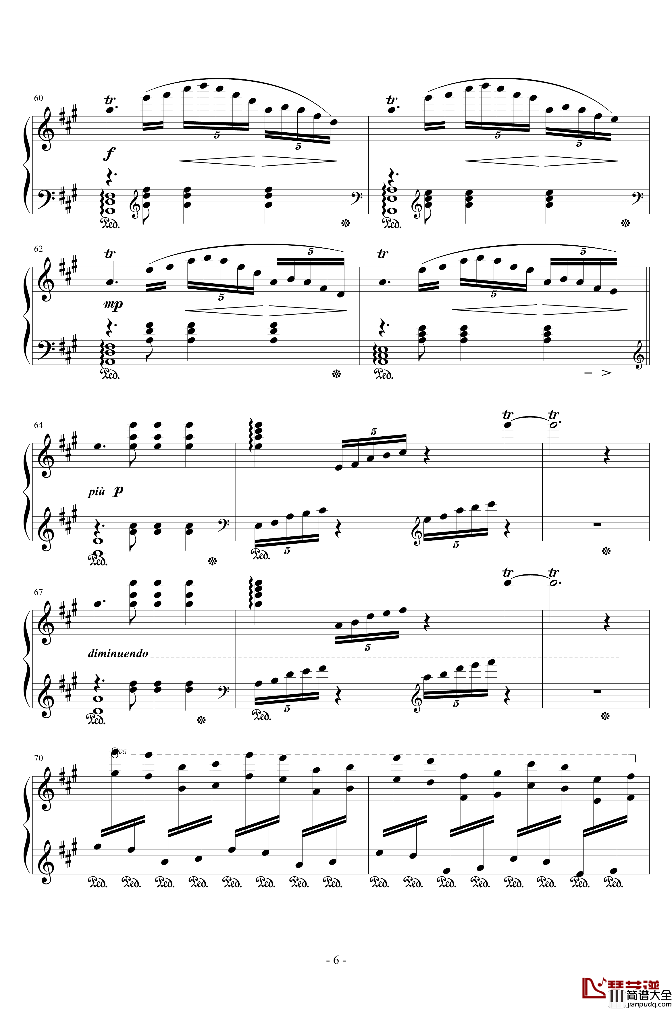 彩云追月钢琴谱_王建中