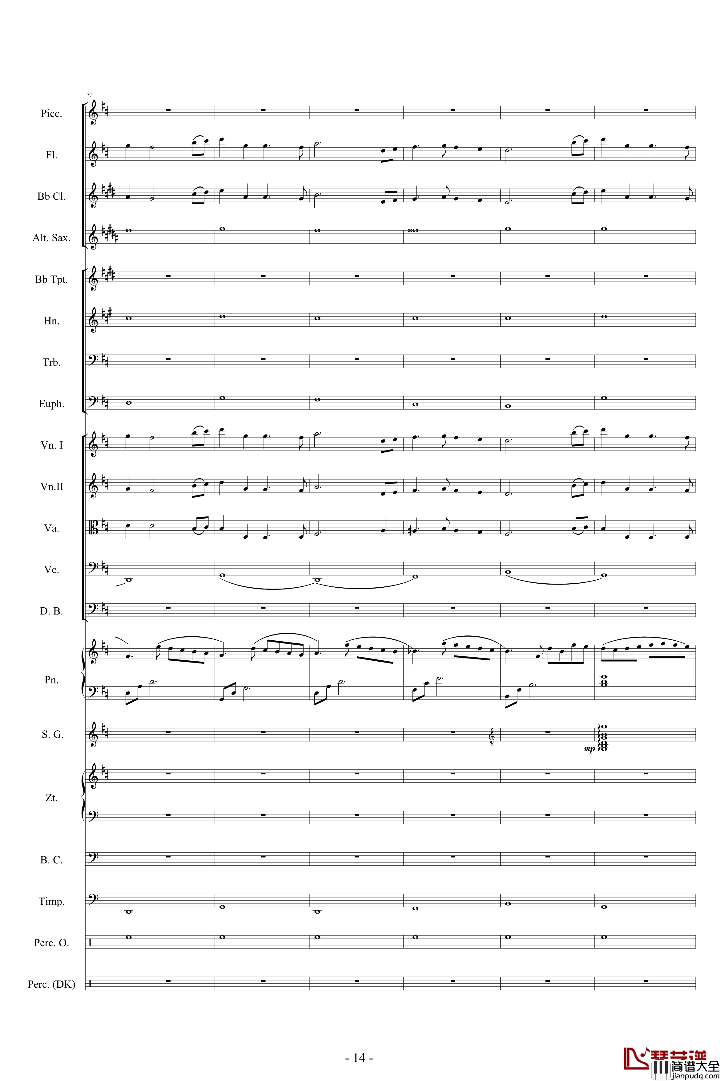 迪士尼組曲_小交響樂版钢琴谱_Disney_Medley_迪士尼