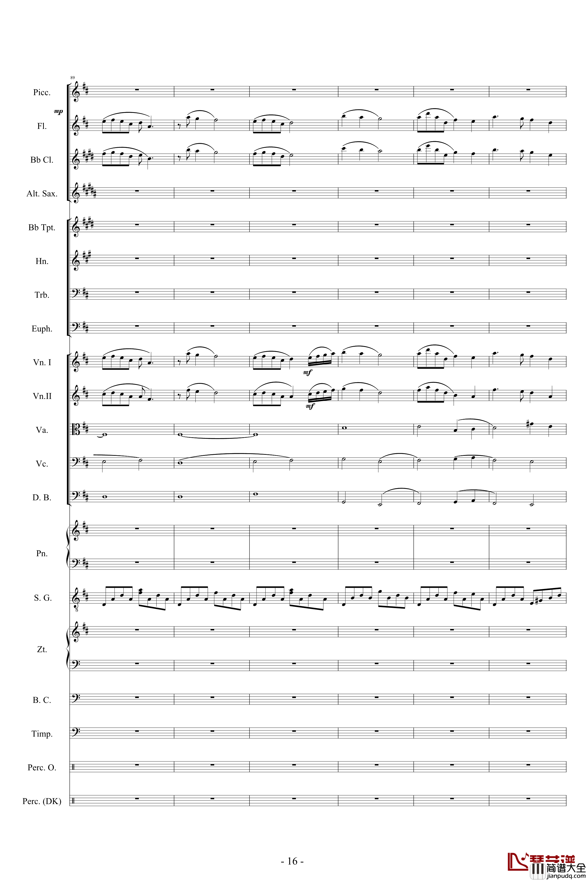 迪士尼組曲_小交響樂版钢琴谱_Disney_Medley_迪士尼