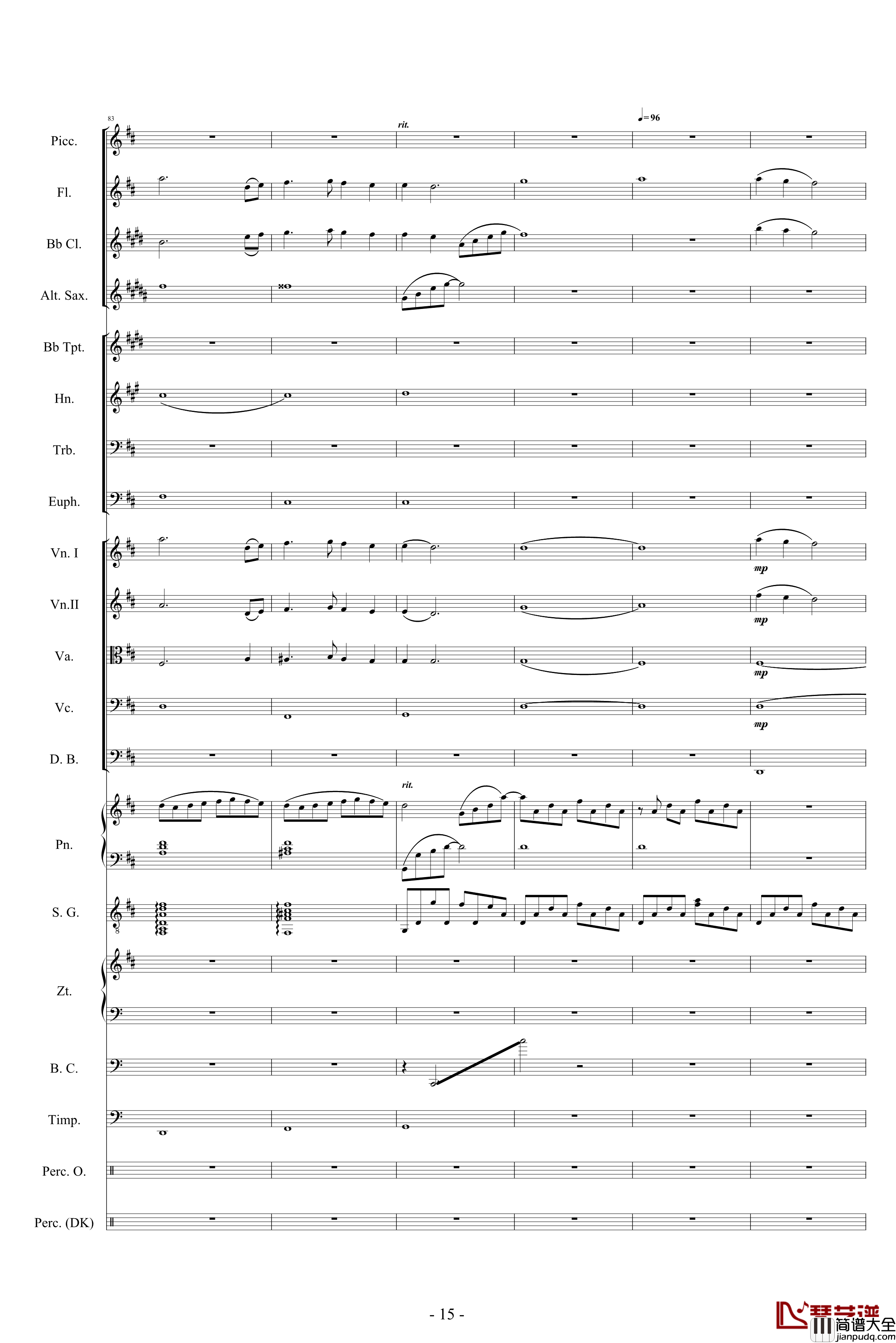 迪士尼組曲_小交響樂版钢琴谱_Disney_Medley_迪士尼