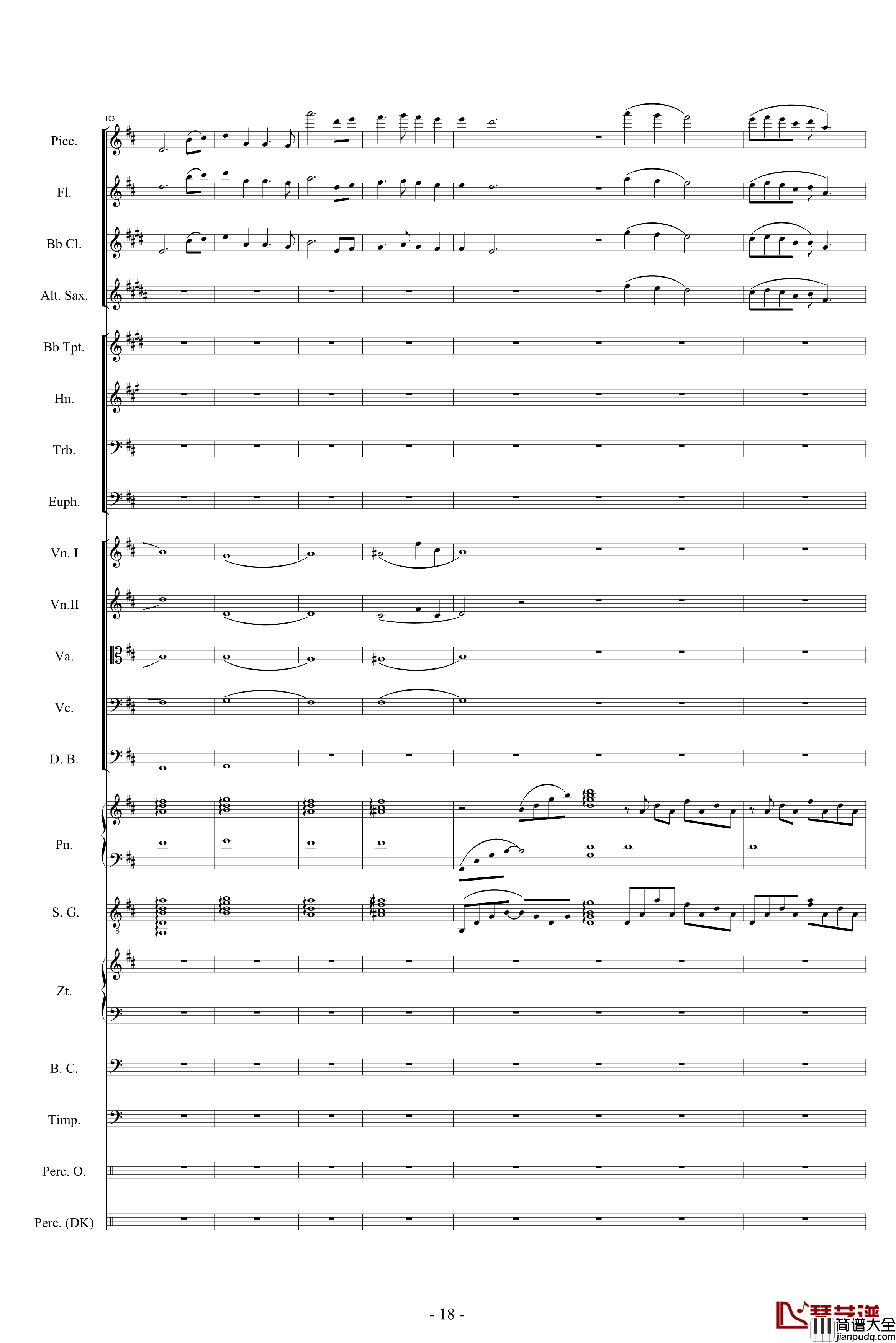 迪士尼組曲_小交響樂版钢琴谱_Disney_Medley_迪士尼