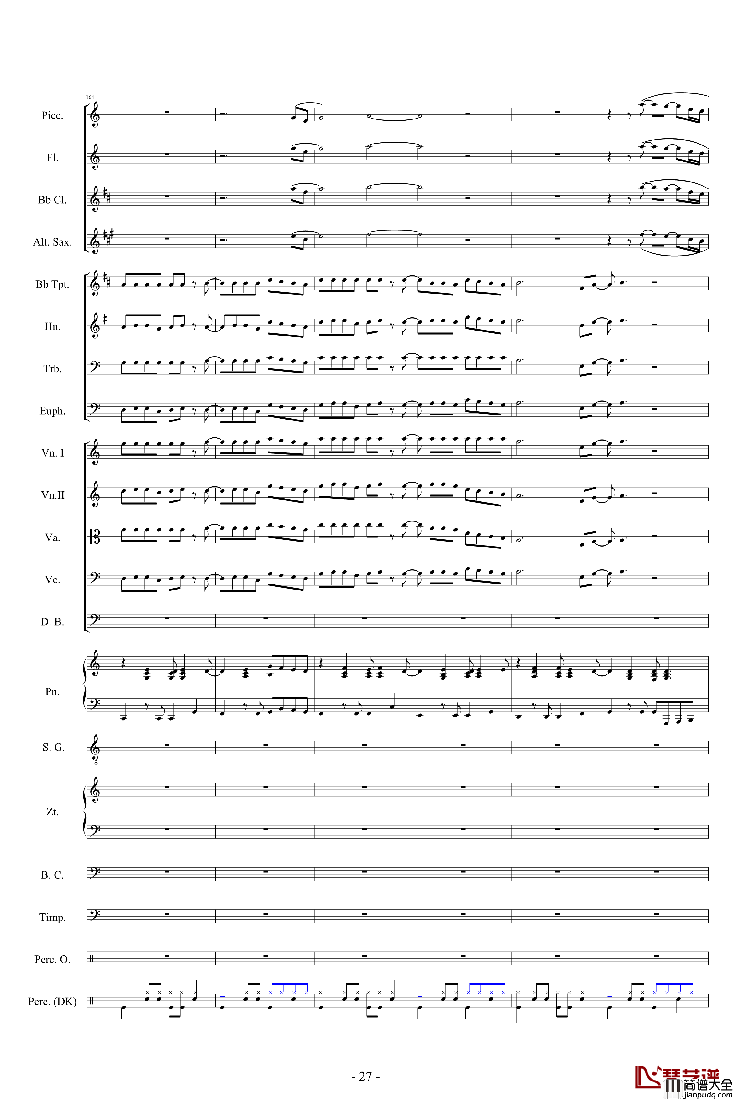 迪士尼組曲_小交響樂版钢琴谱_Disney_Medley_迪士尼