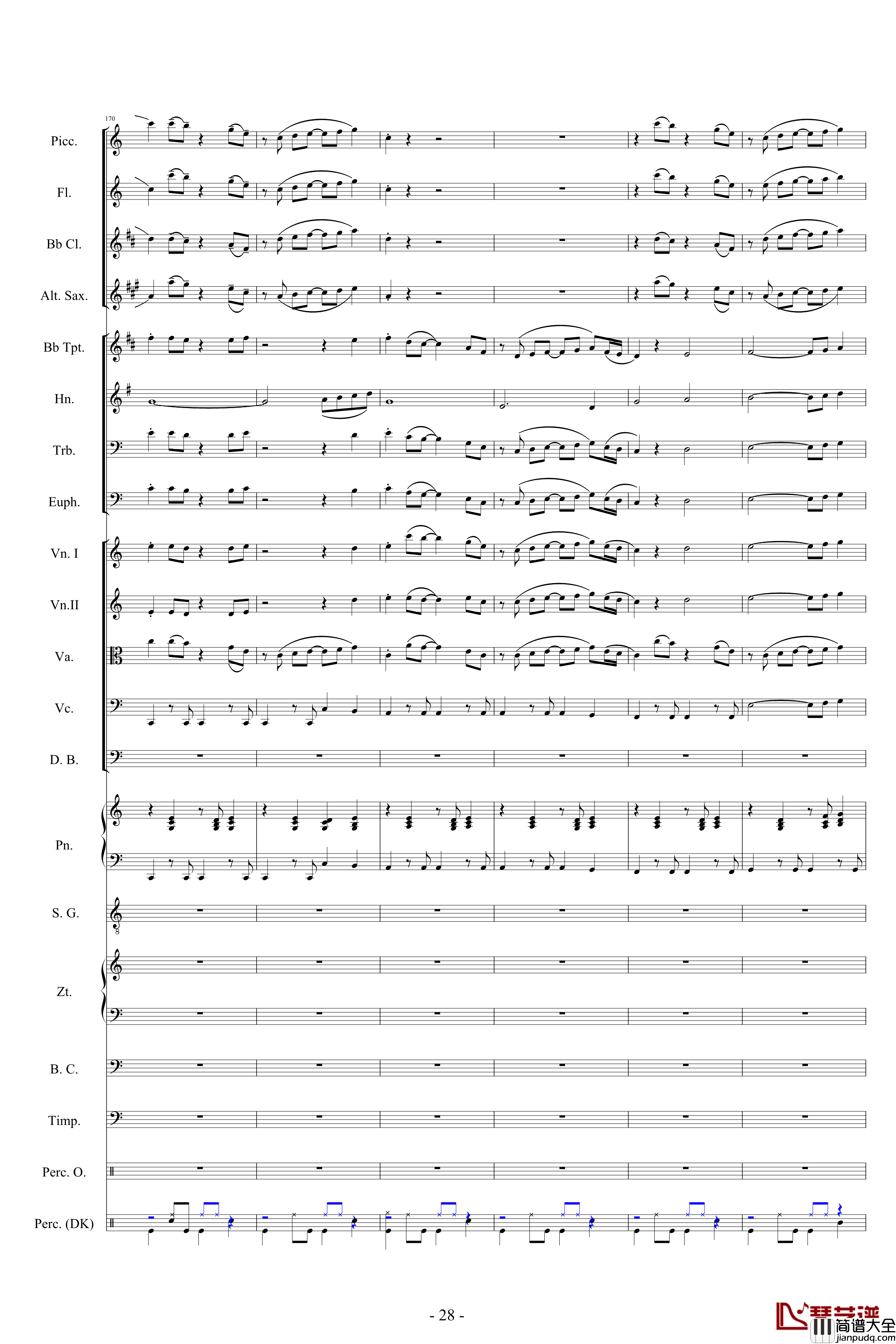 迪士尼組曲_小交響樂版钢琴谱_Disney_Medley_迪士尼