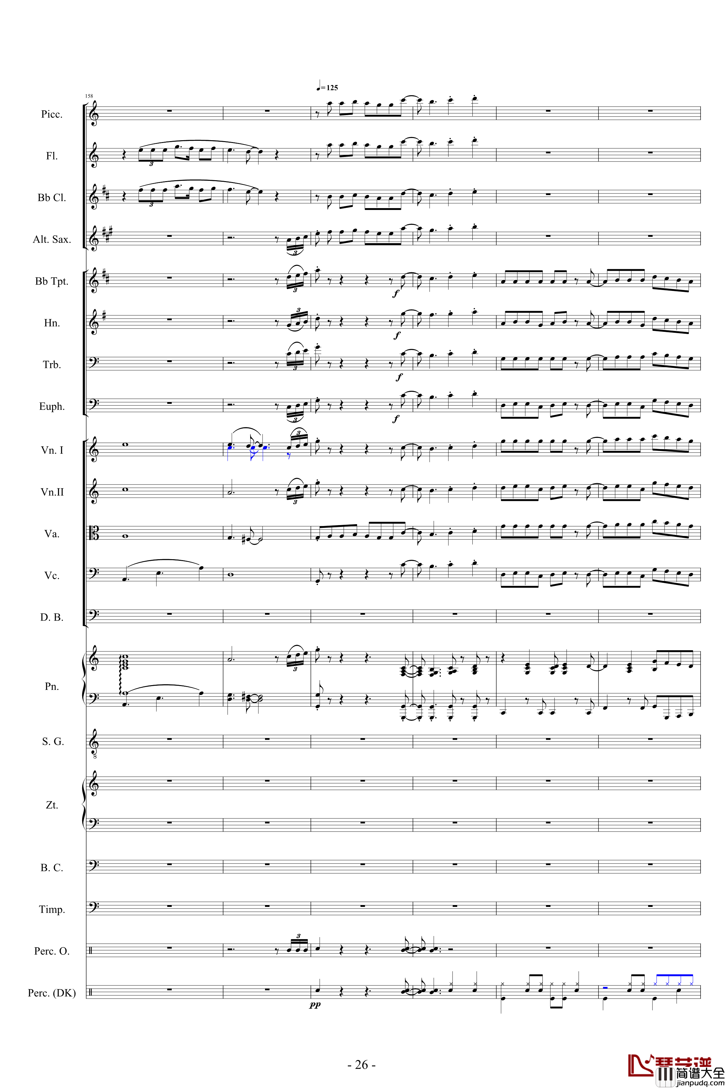 迪士尼組曲_小交響樂版钢琴谱_Disney_Medley_迪士尼