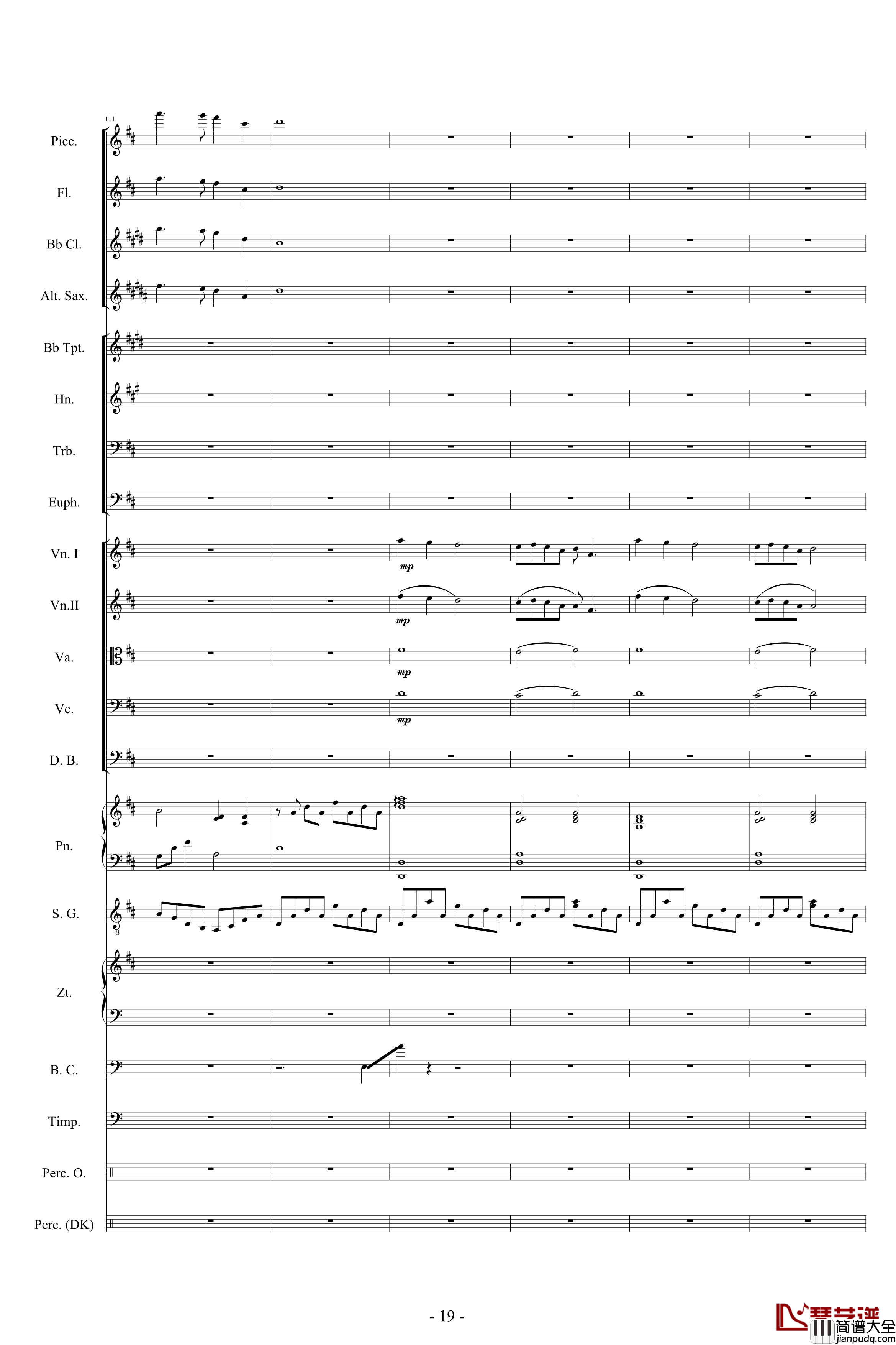 迪士尼組曲_小交響樂版钢琴谱_Disney_Medley_迪士尼