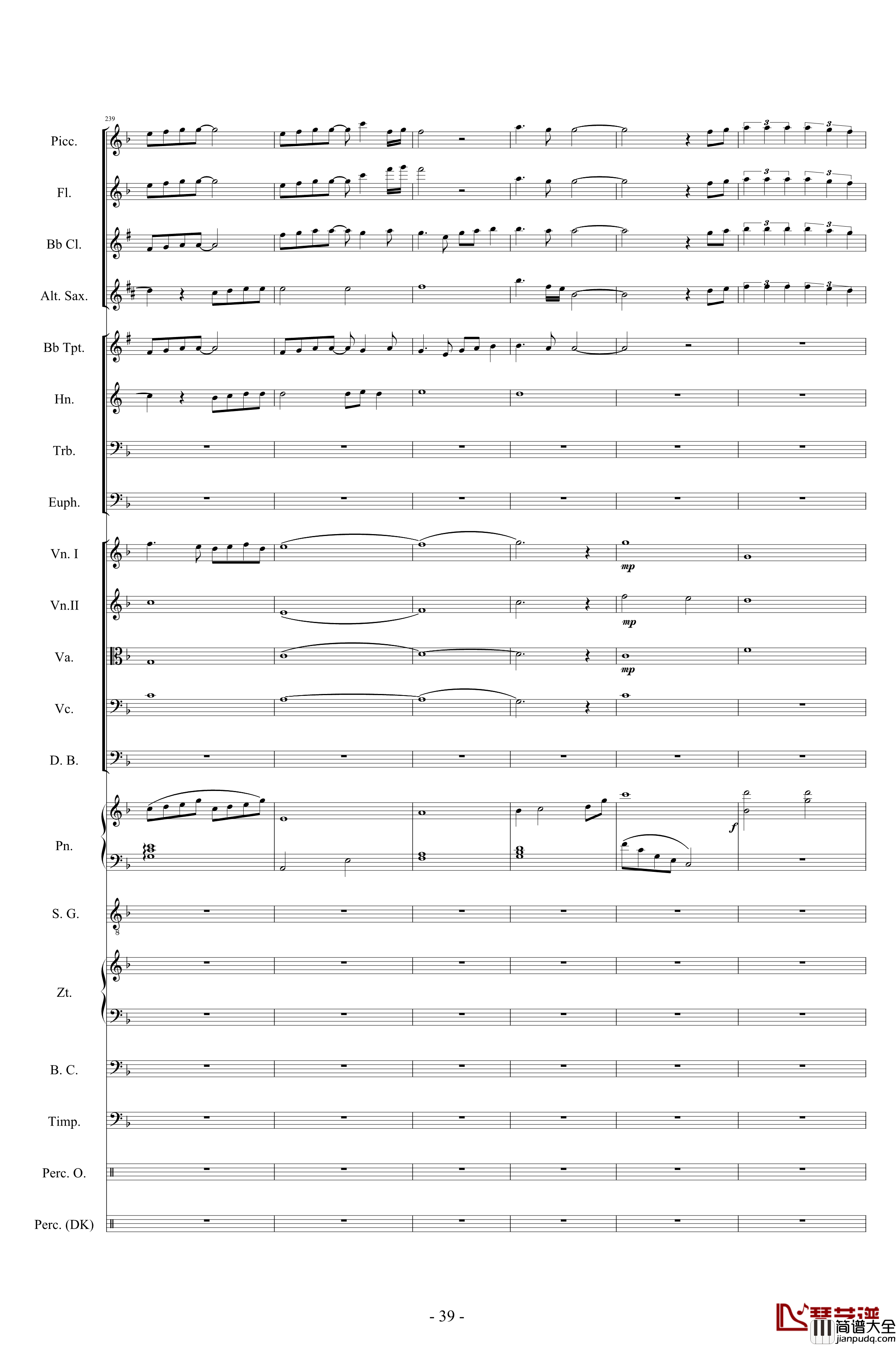 迪士尼組曲_小交響樂版钢琴谱_Disney_Medley_迪士尼