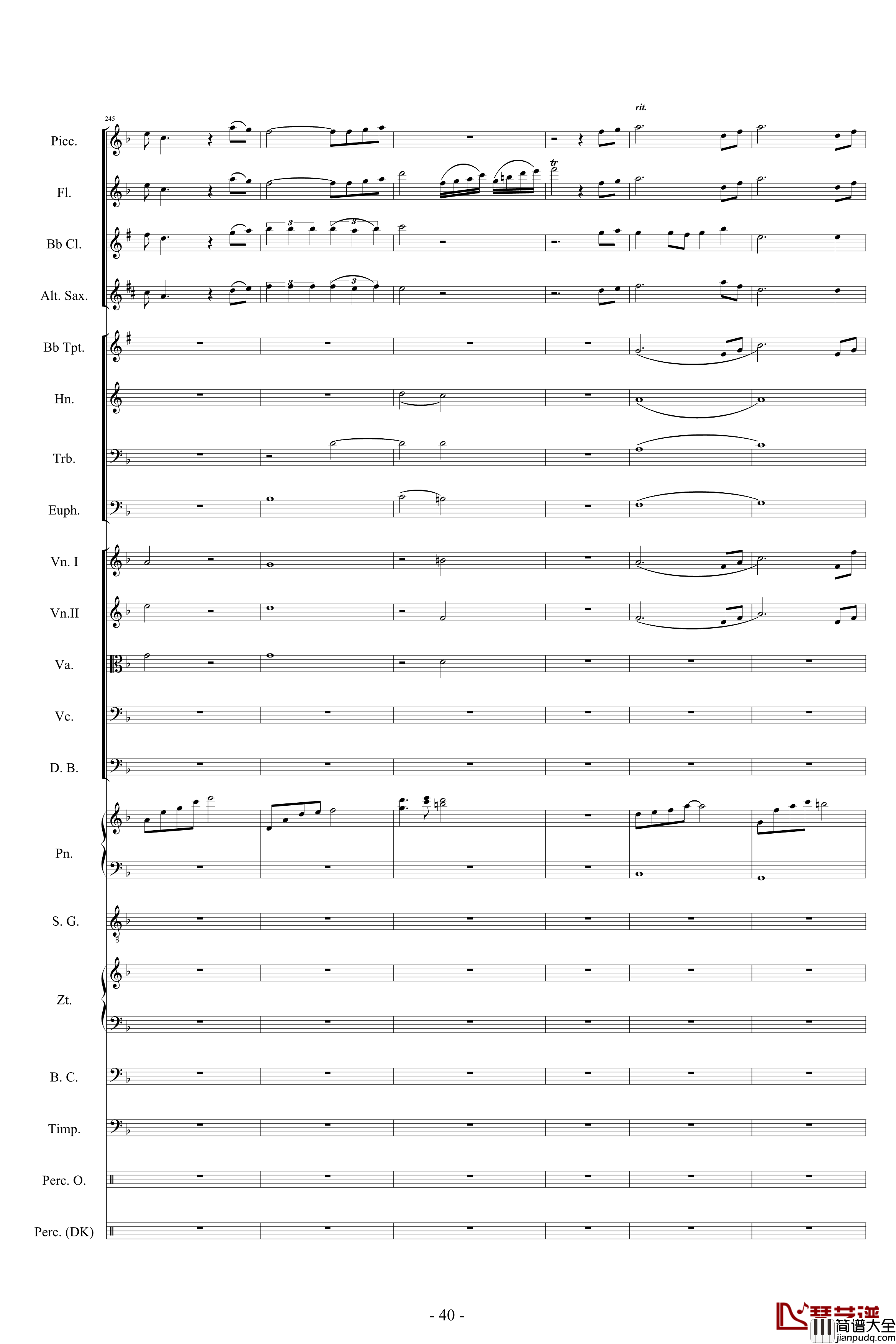 迪士尼組曲_小交響樂版钢琴谱_Disney_Medley_迪士尼